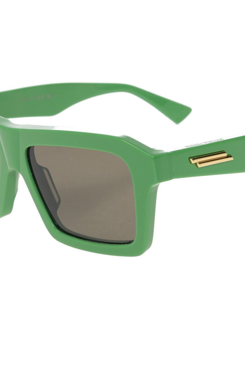Bottega Veneta Square Frame Sunglasses In Green