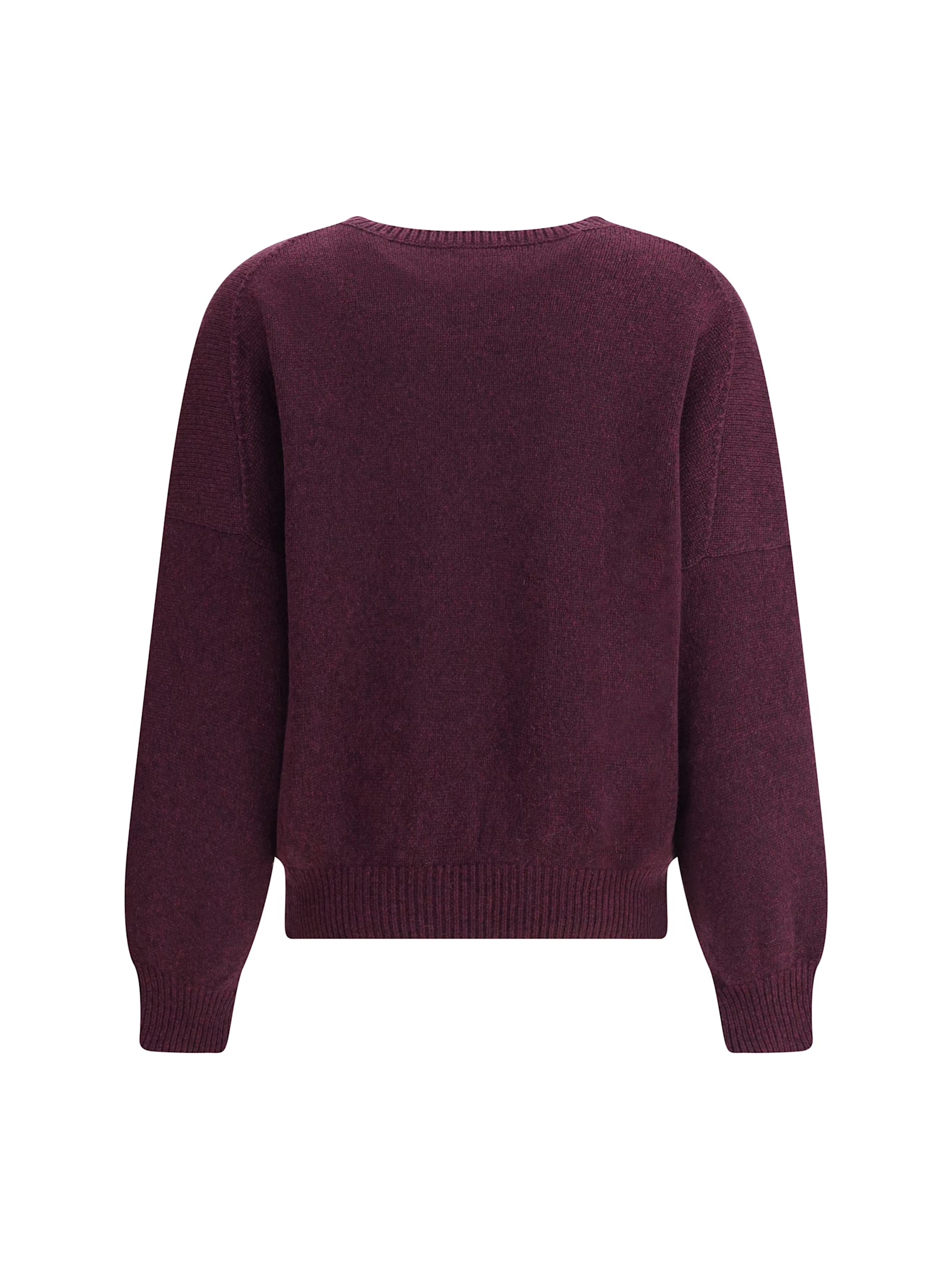 Khaite Wolfe V-neck Knitted Cashmere Sweater In Burgundy