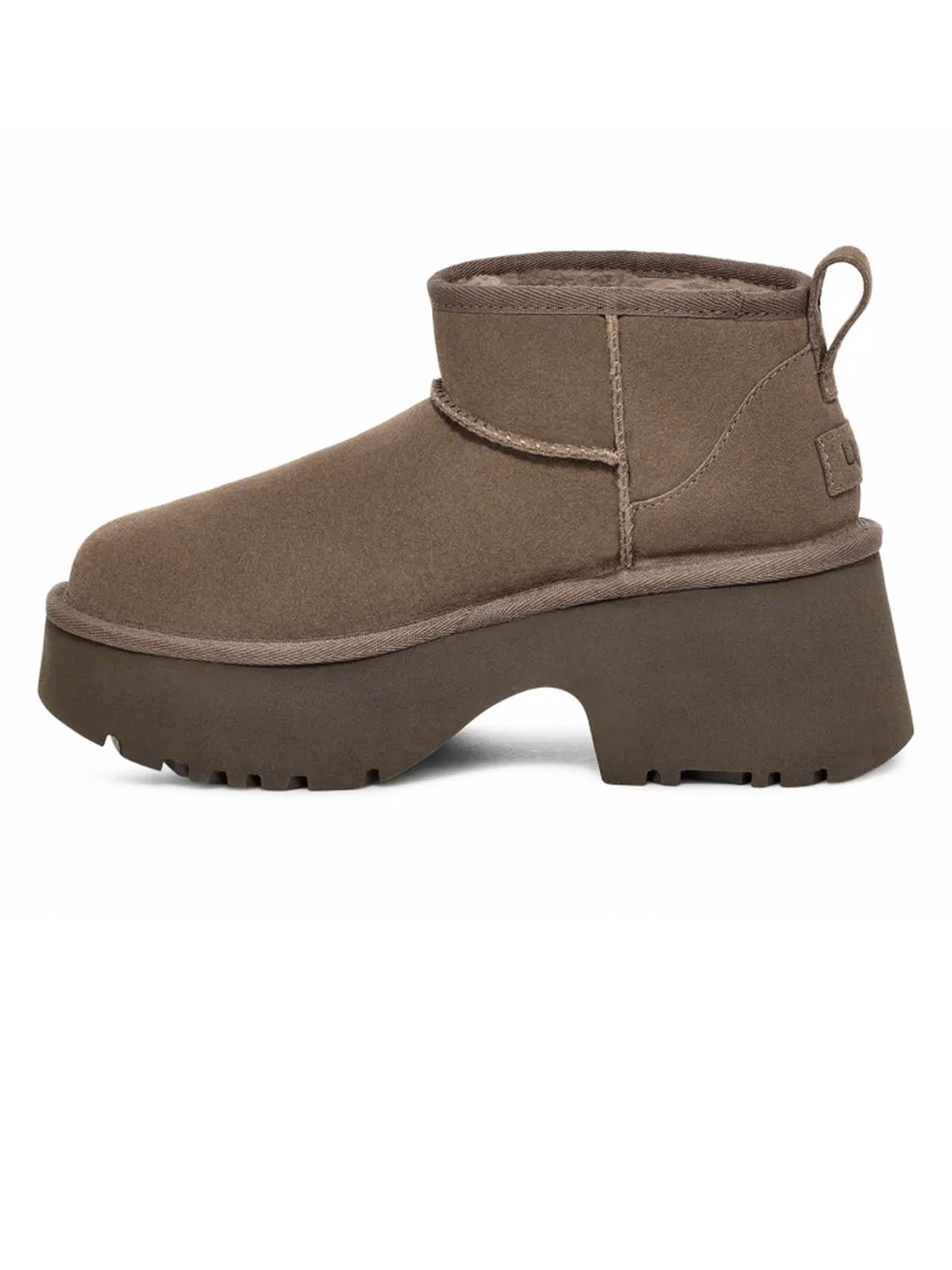 Shop Ugg Hickory Classic Ultra Mini New Heights Boot In Muschio