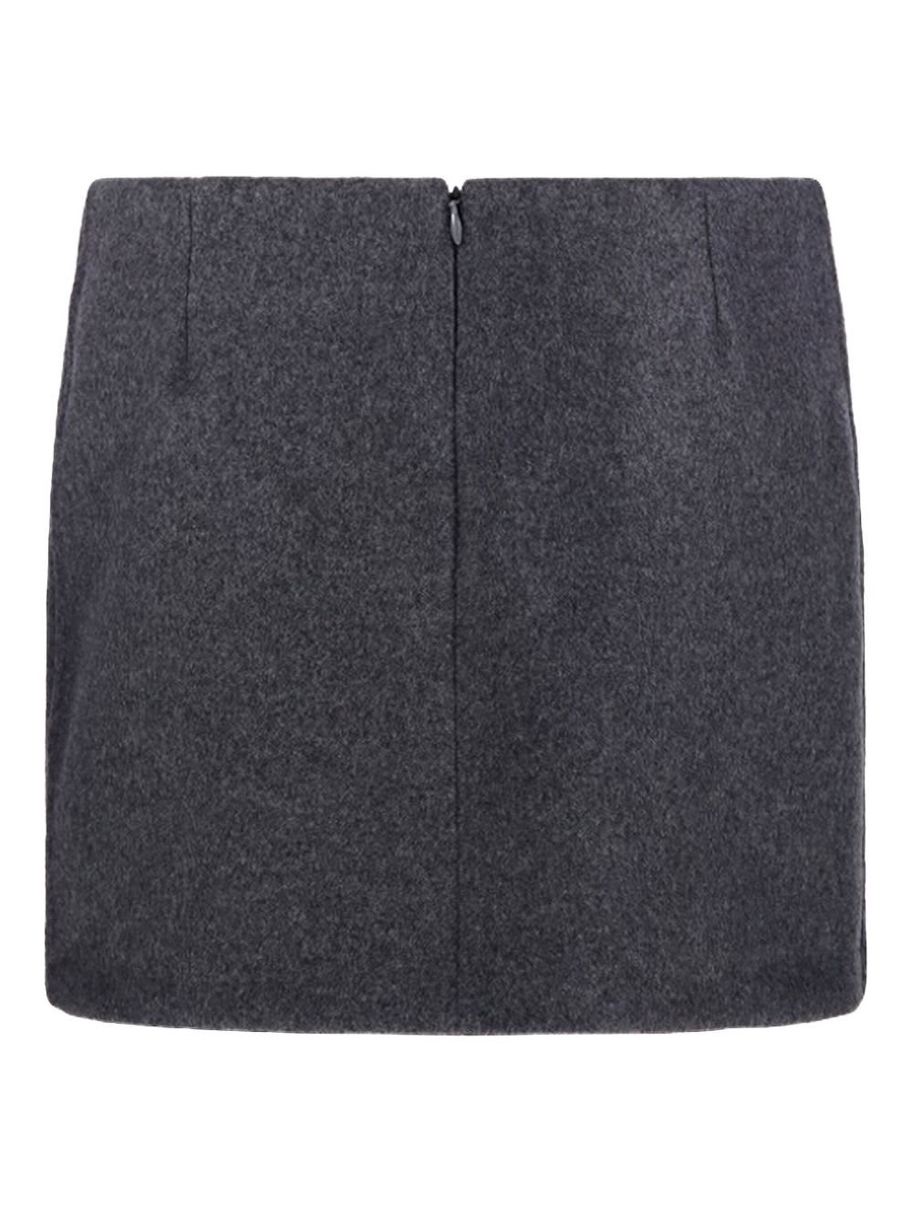 Sportmax Wool Skirt In Gray
