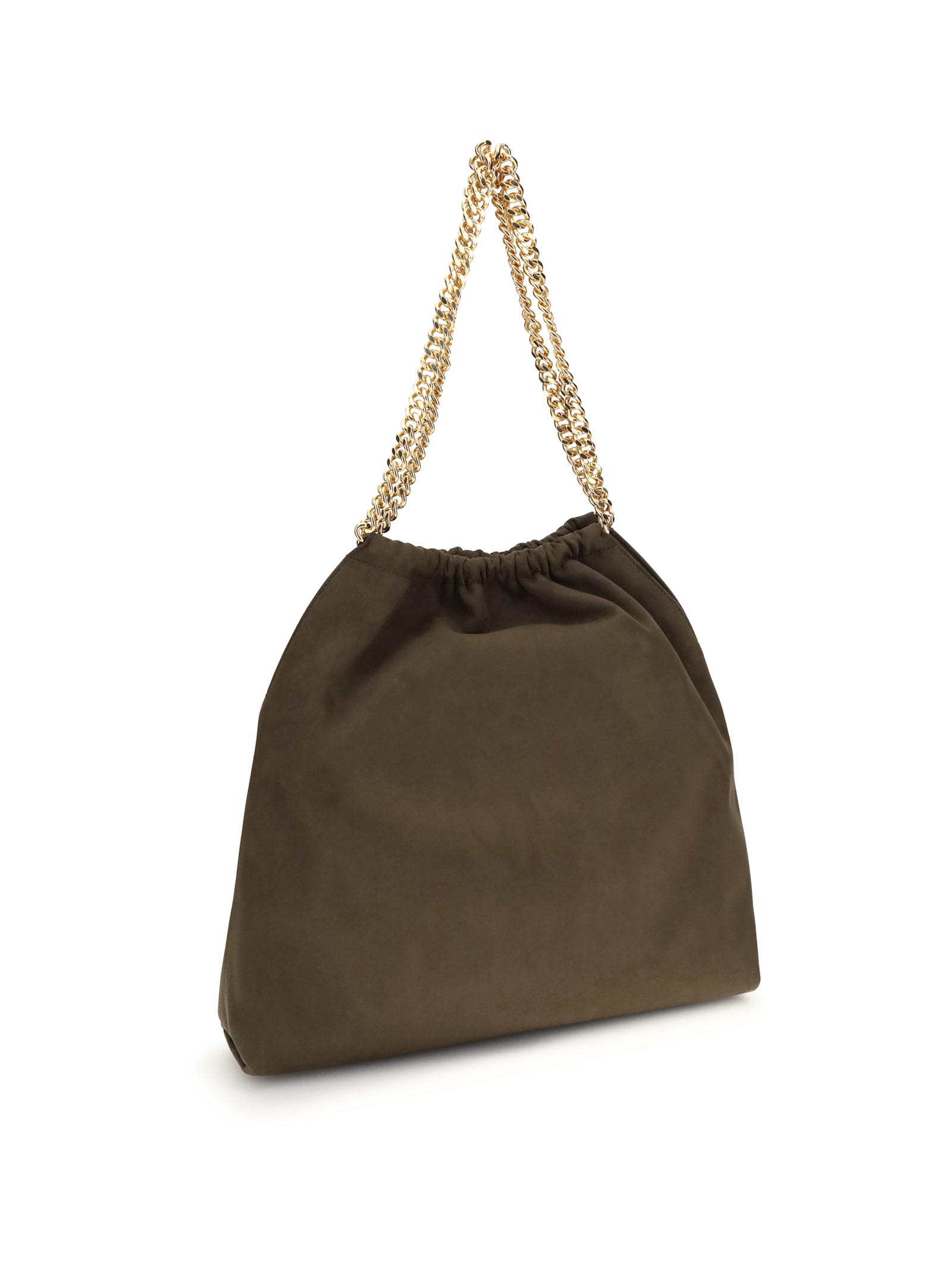 Stella Mccartney Brown Polyester Shoulder Bag In Brown