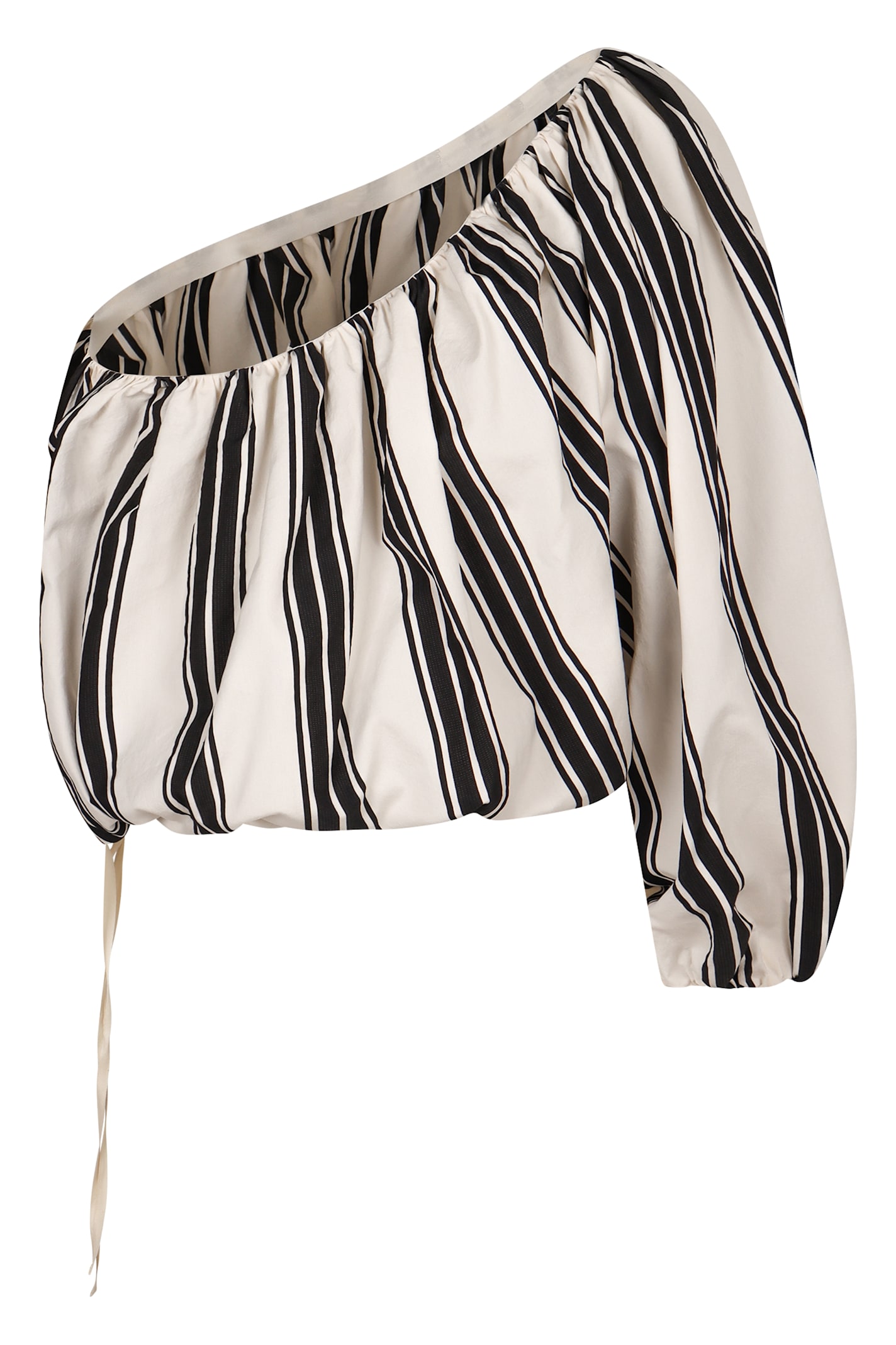 Shop Philosophy Di Lorenzo Serafini One-shoulder Top In Ivory