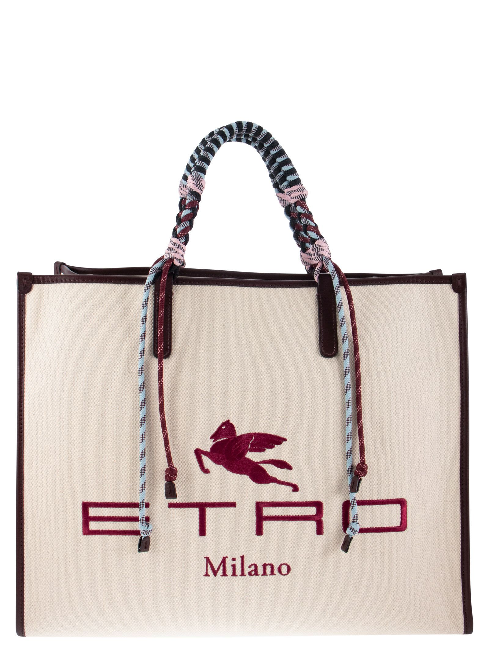 Etro Shopping Bag With Braided Handles