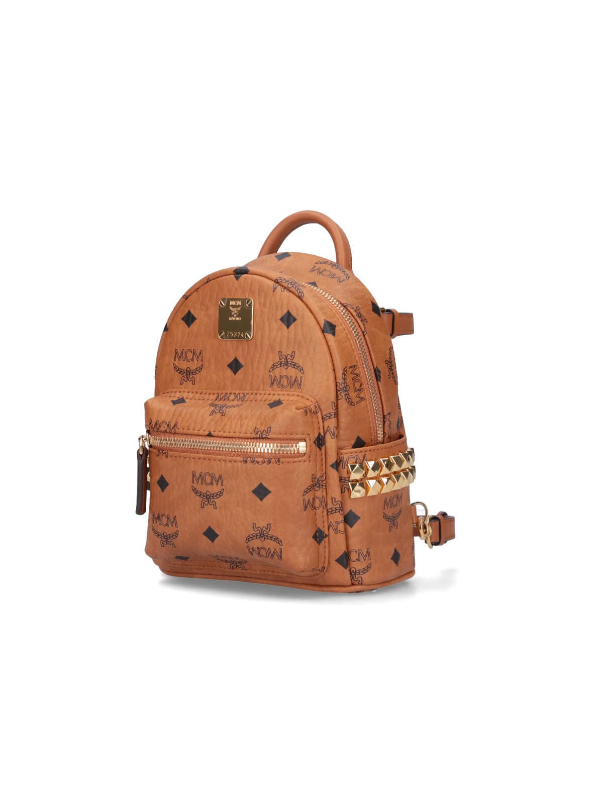 Shop Mcm Stark Bebe Boo Backpack In Brown