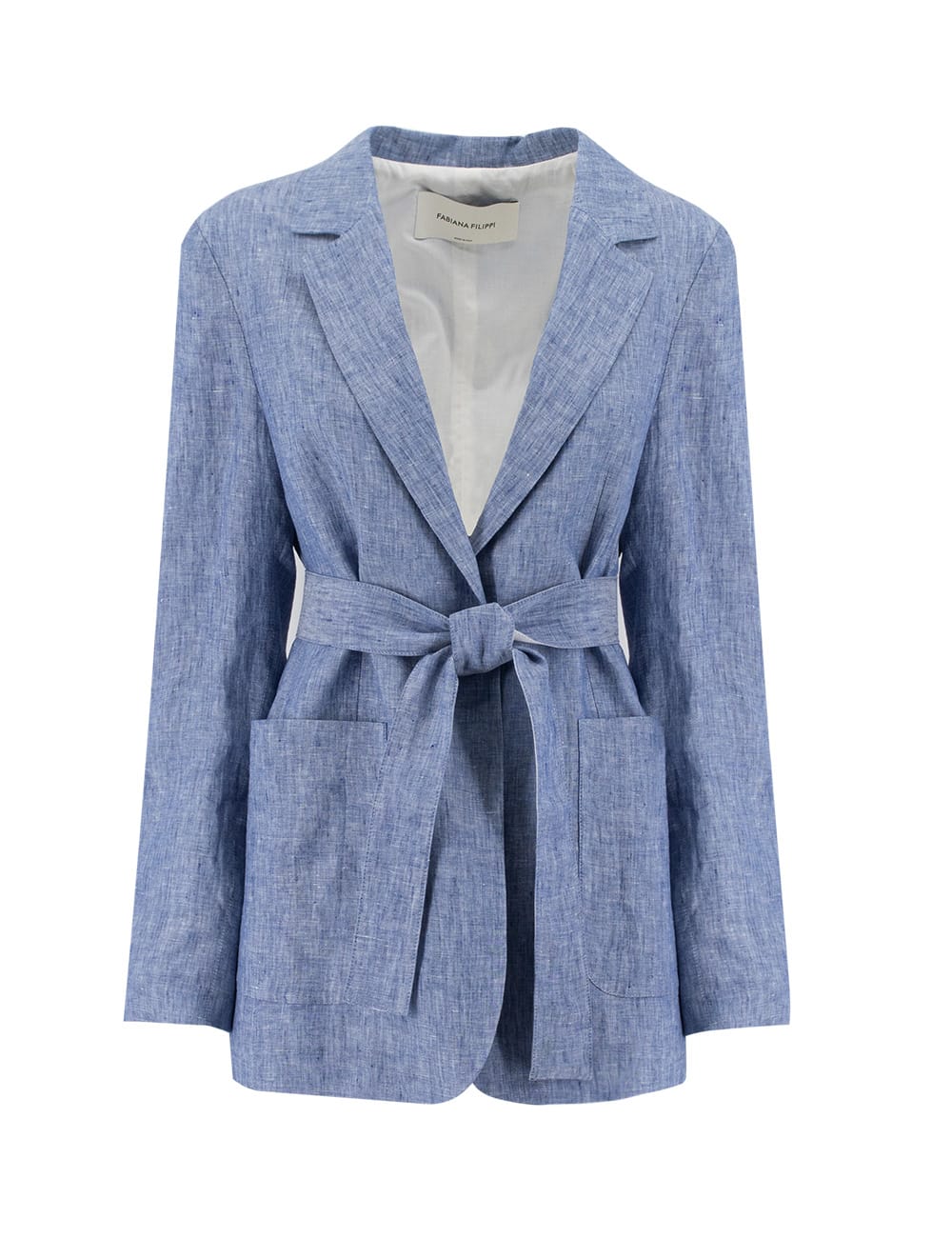 Fabiana Filippi Jacket In Blue Jeans