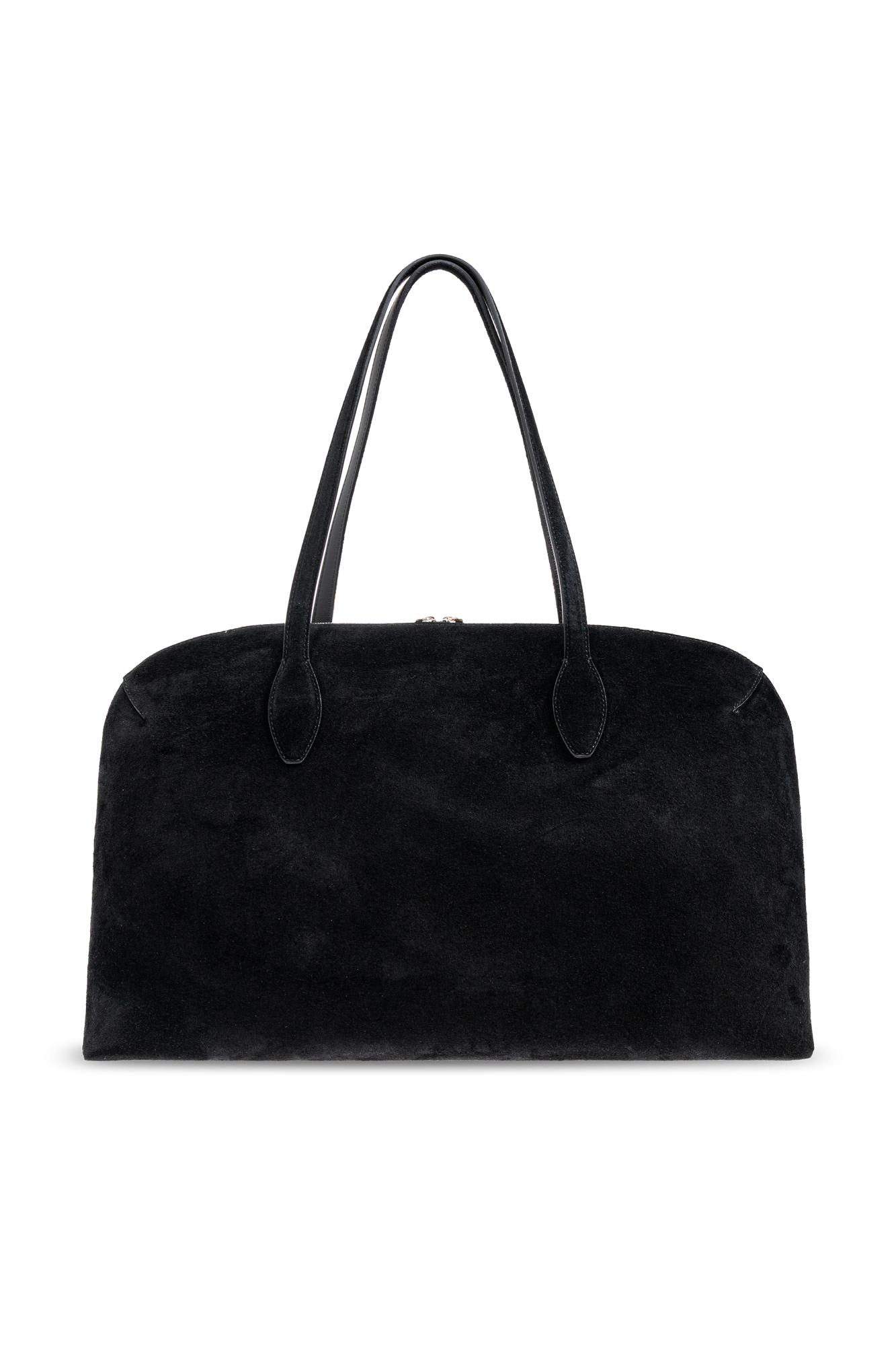 Totême Day Suede Tote Bag In Black