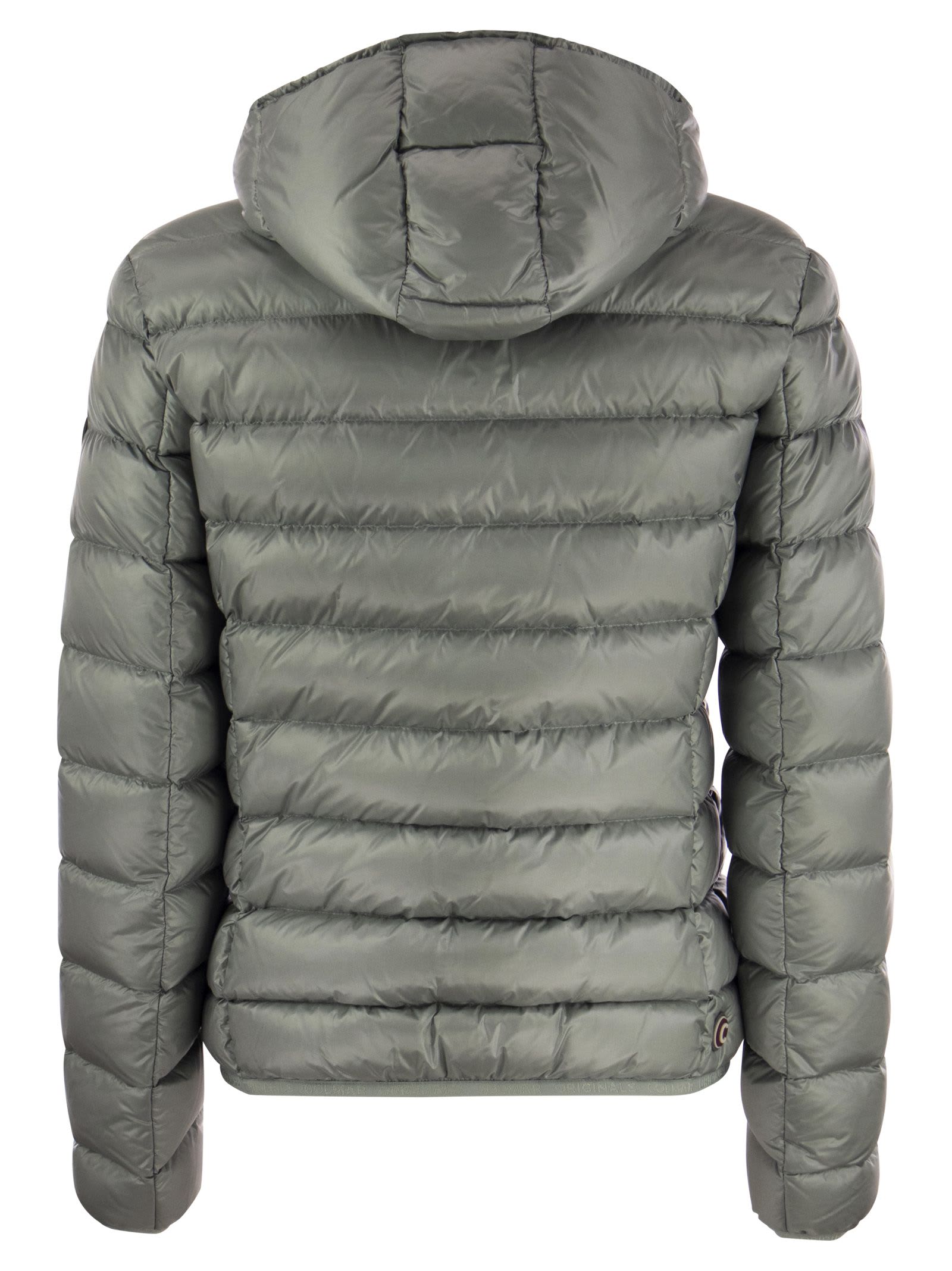 Shop Colmar Friendly - Down Jacket With Fixed Hood In Grey