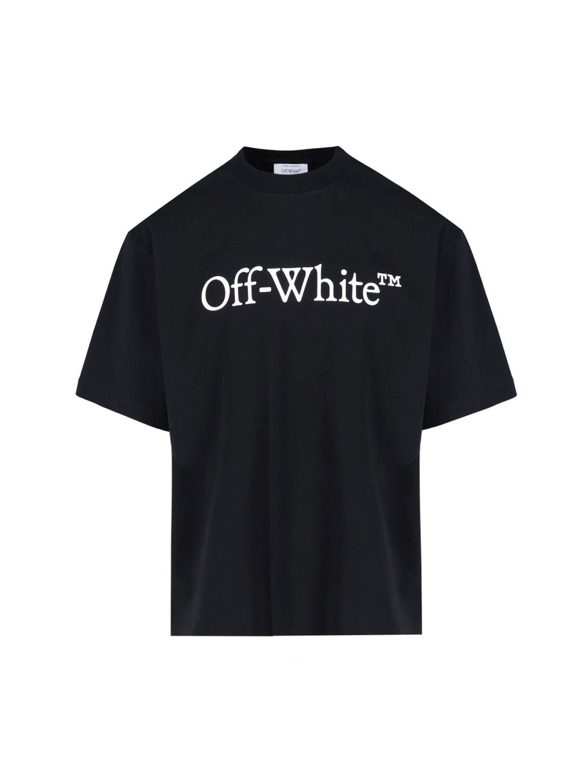 Shop Off-white Skate Logo T-shirt In Nero E Bianco