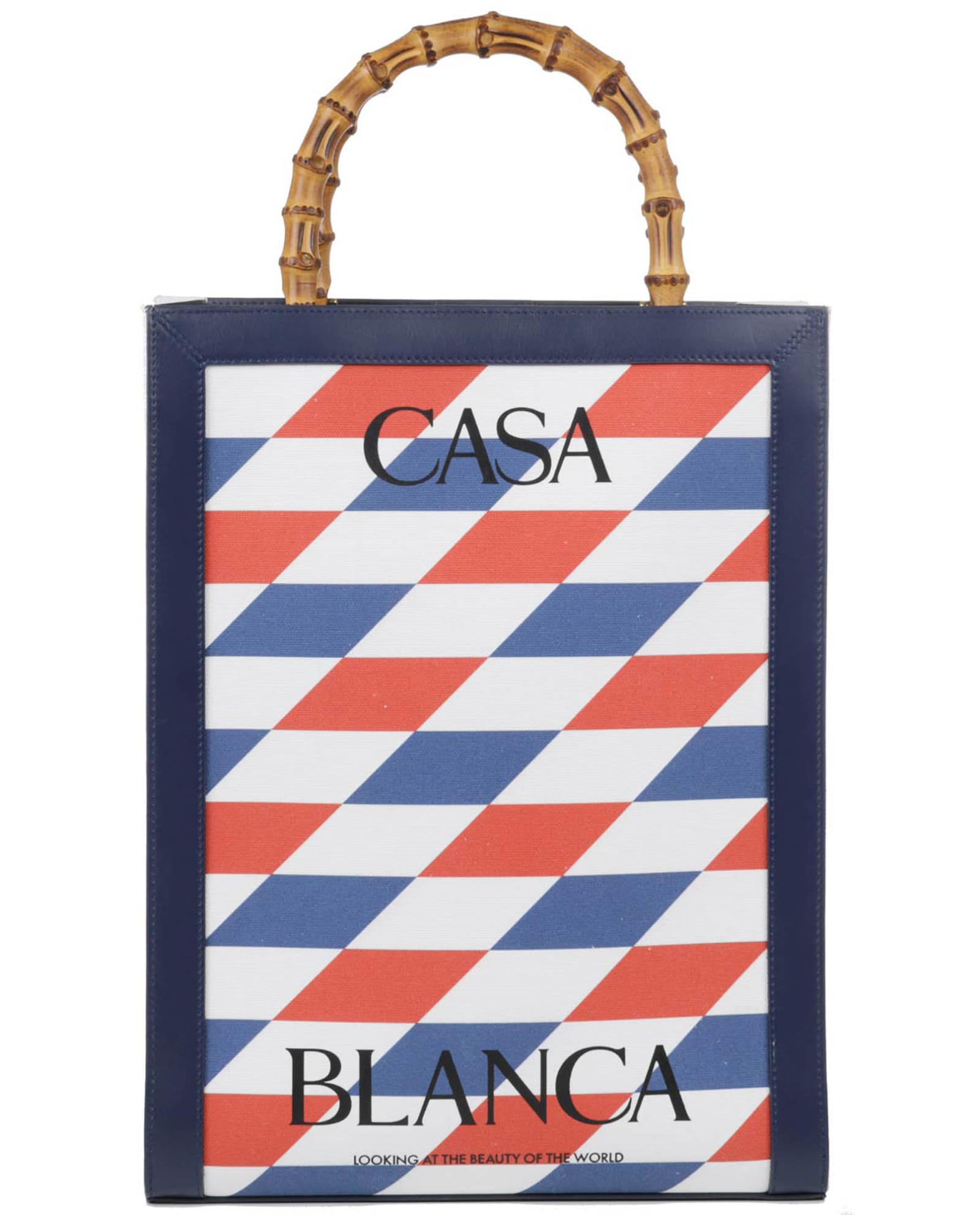 Casablanca Red, White And Navy Tote Bag