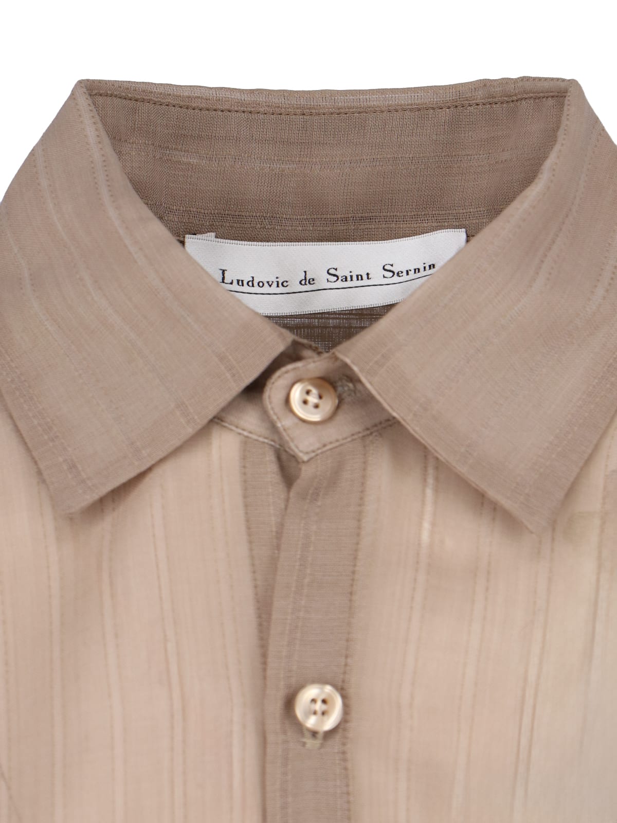 Shop Ludovic De Saint Sernin Oversize Shirt In Beige