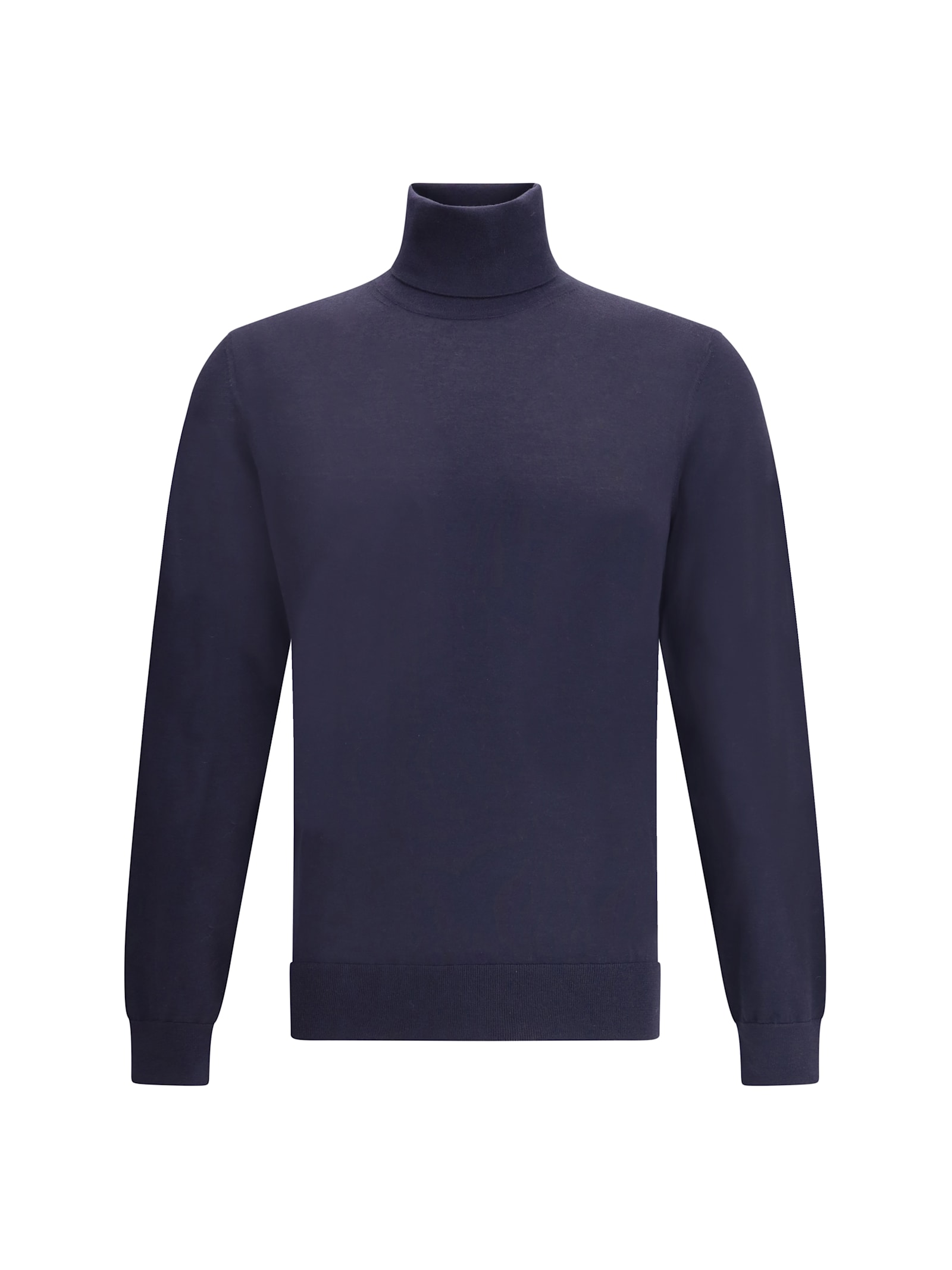 Zegna Cashmere Turtleneck Sweater In Blue