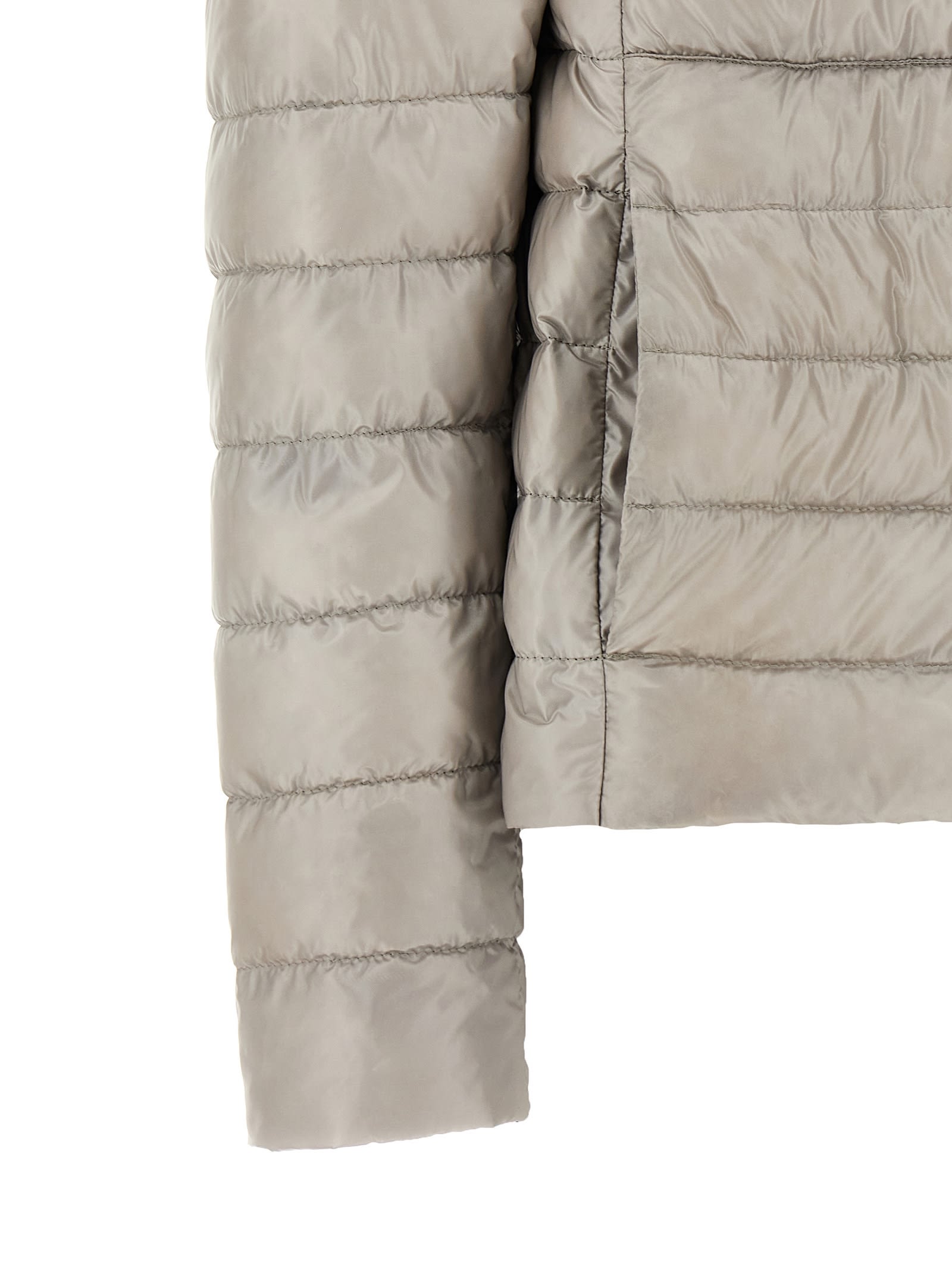 Herno Funnel Neck Reversible Puffer Jacket In Multicolor