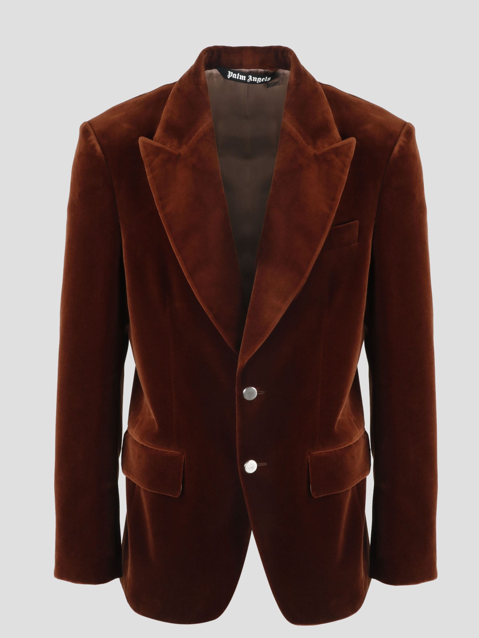 Palm Angels Single Breasted Tailored Blazer