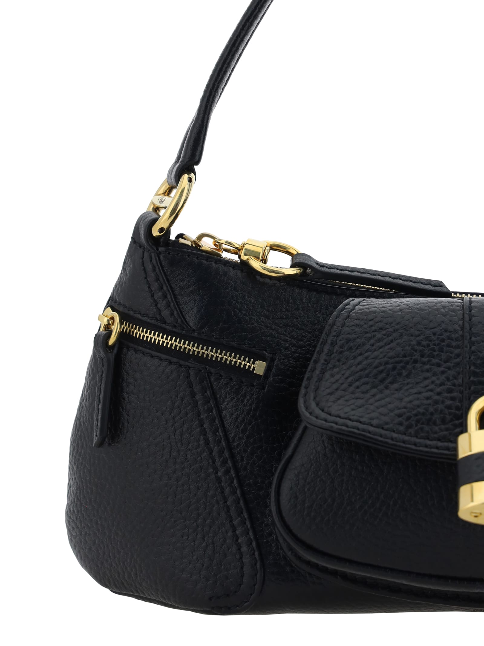 Shop Chloé 99 Shoulder Bag In Black