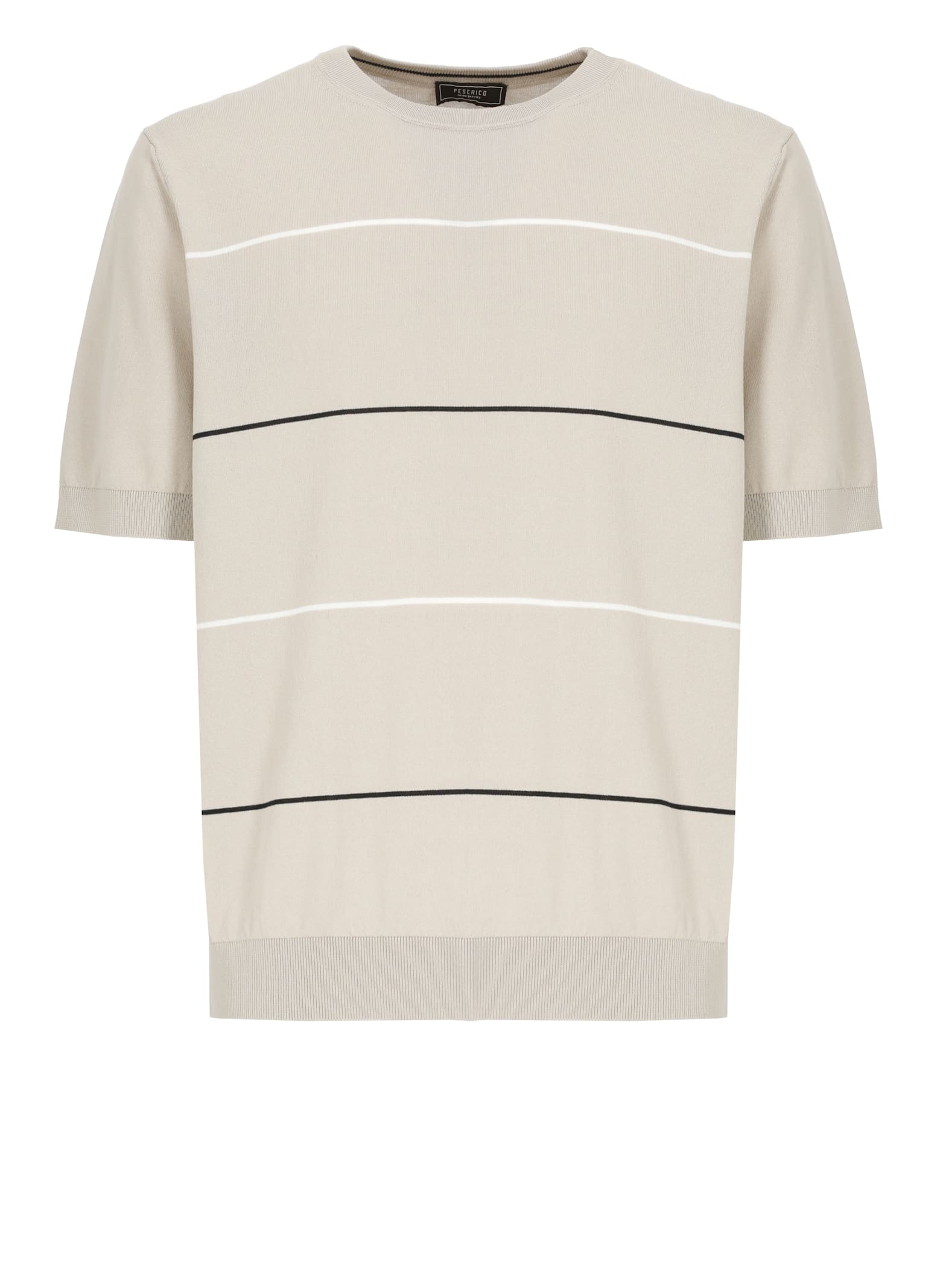 Peserico Short Sleeve Striped Tee