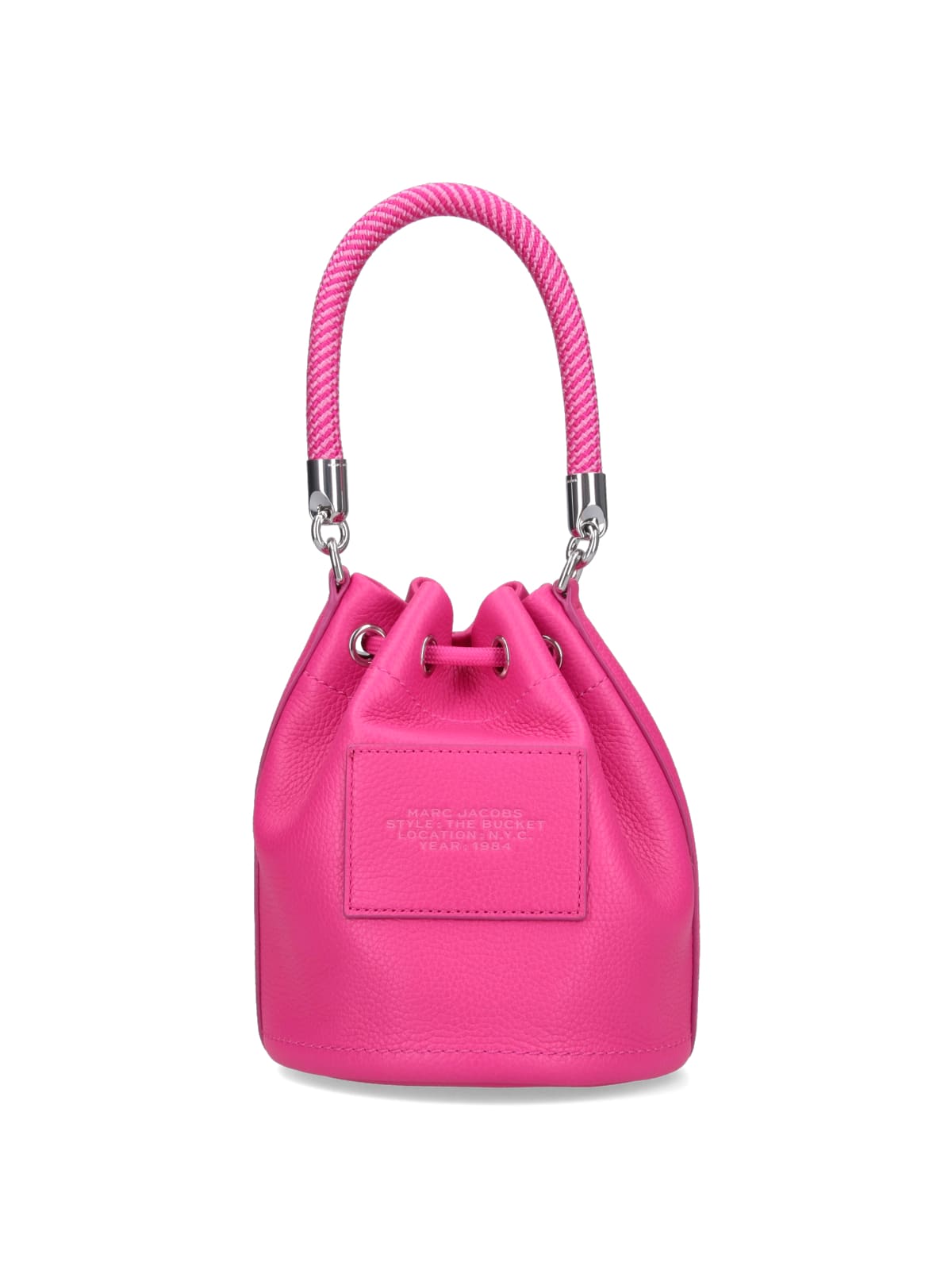 Shop Marc Jacobs The Leather Bucket Bag In Pink