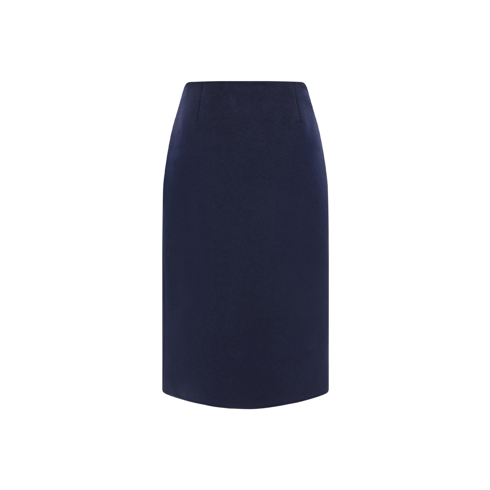 Shop Prada Wool Skirt In Blue