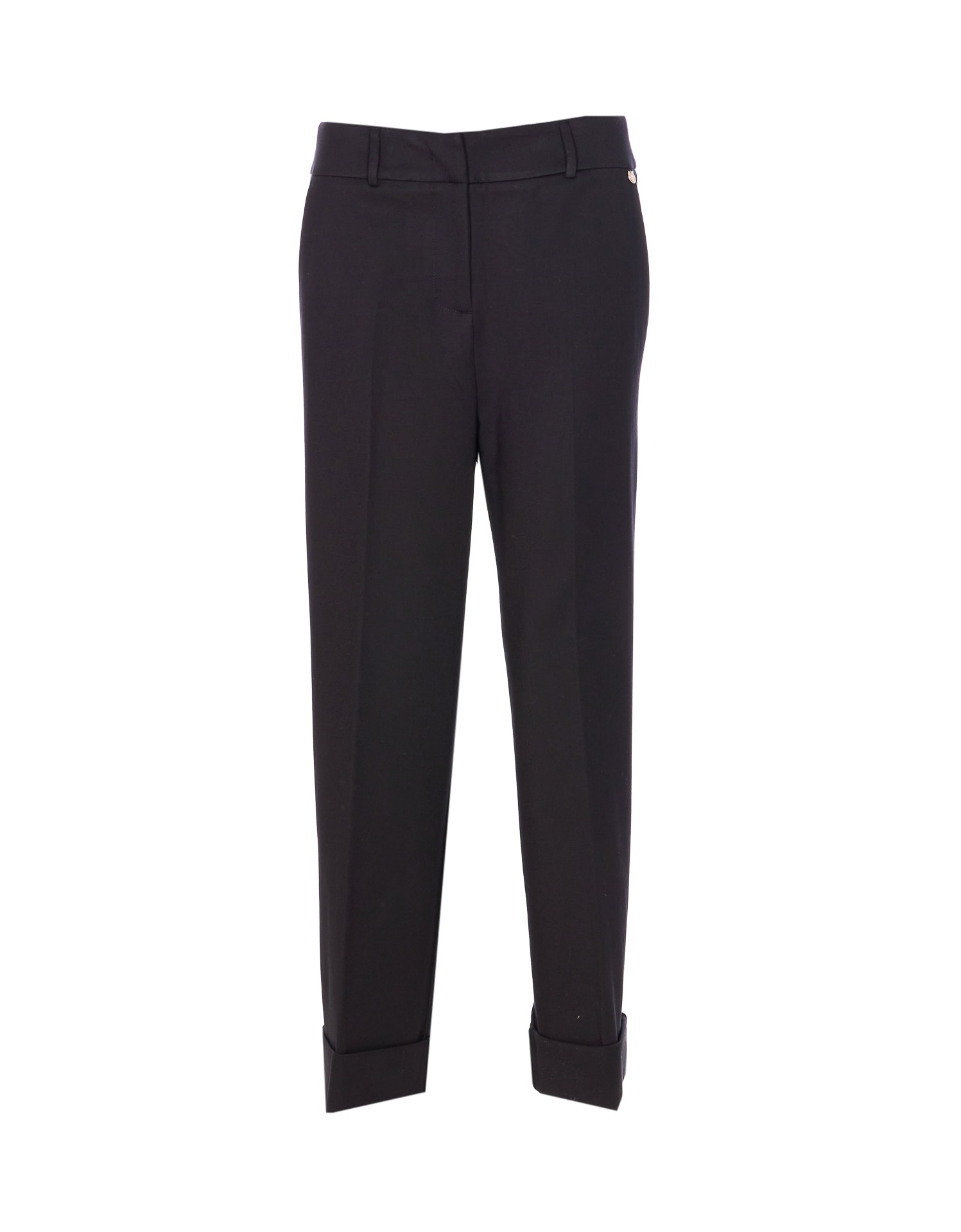 Liu •jo Button-cuffed Tailored Trousers In Black