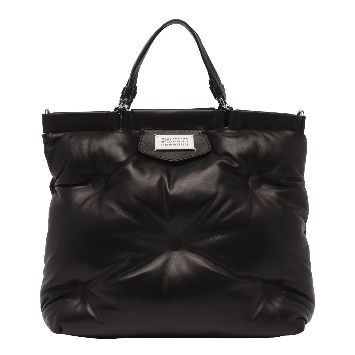 Shop Maison Margiela Medium Glam Slam Shopping Bag In Black