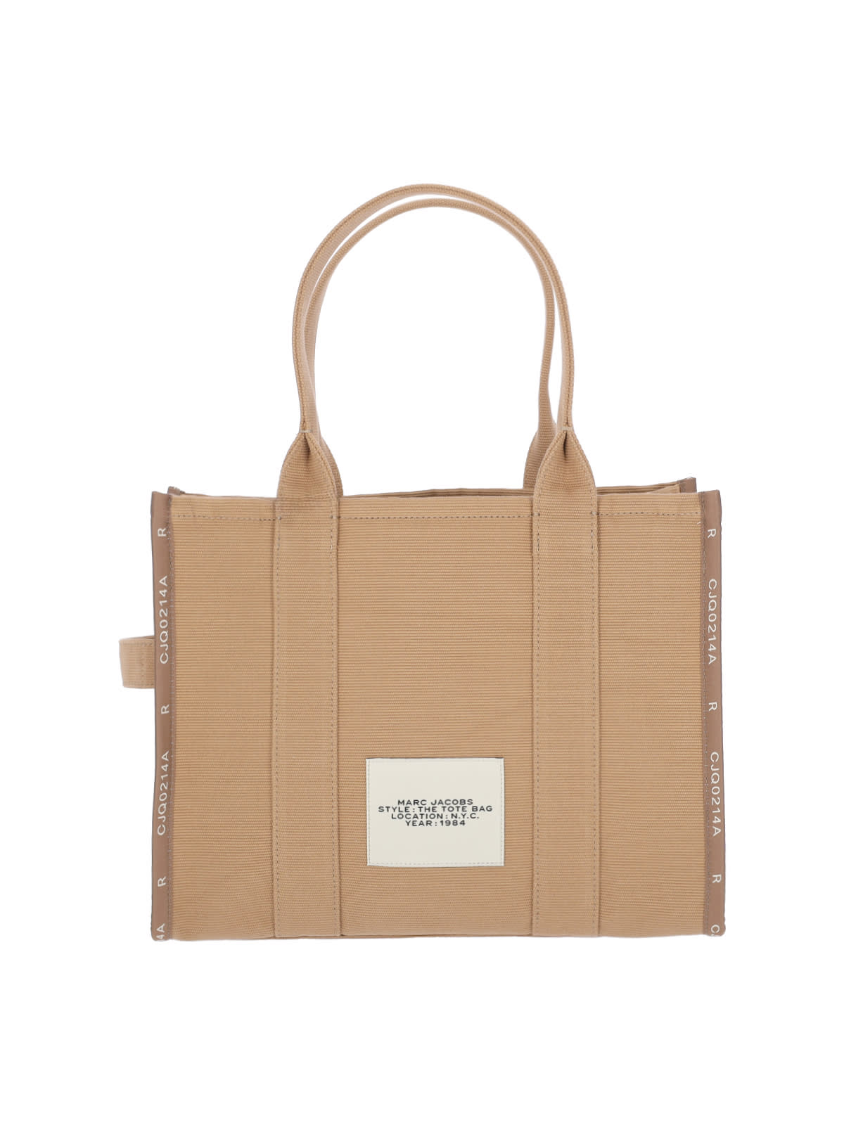 Shop Marc Jacobs The Large Jacquard Tote Bag In Brown