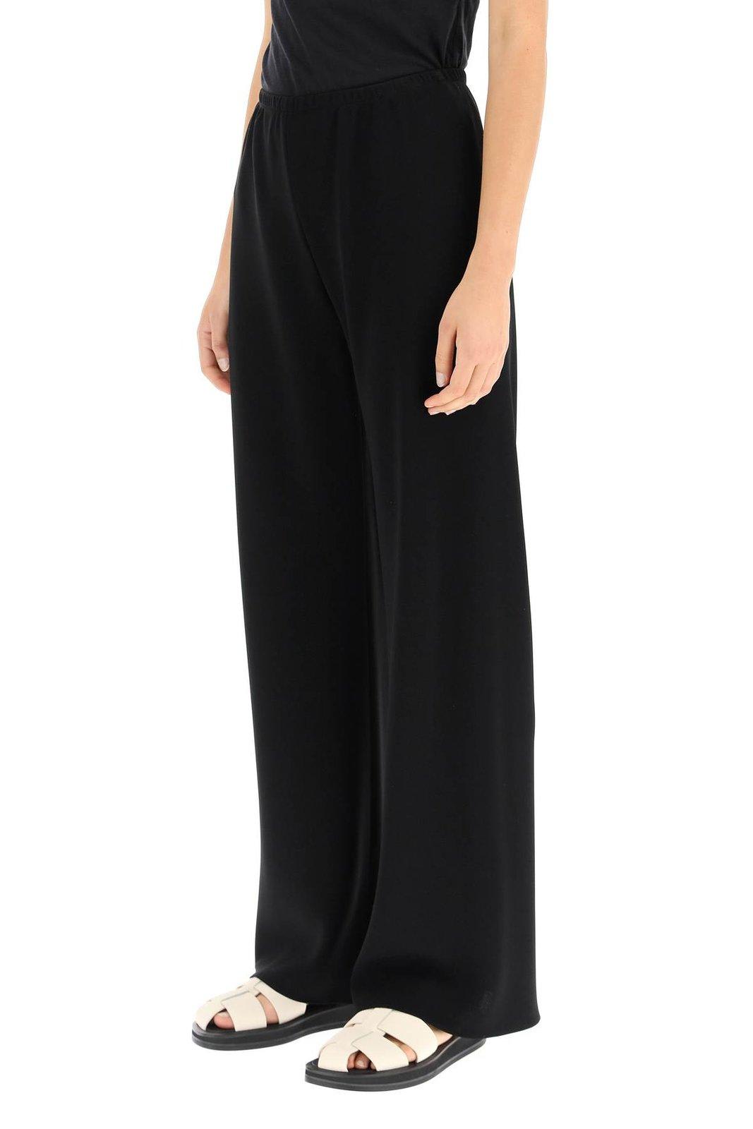 The Row Gala Wide-leg Trousers In Black