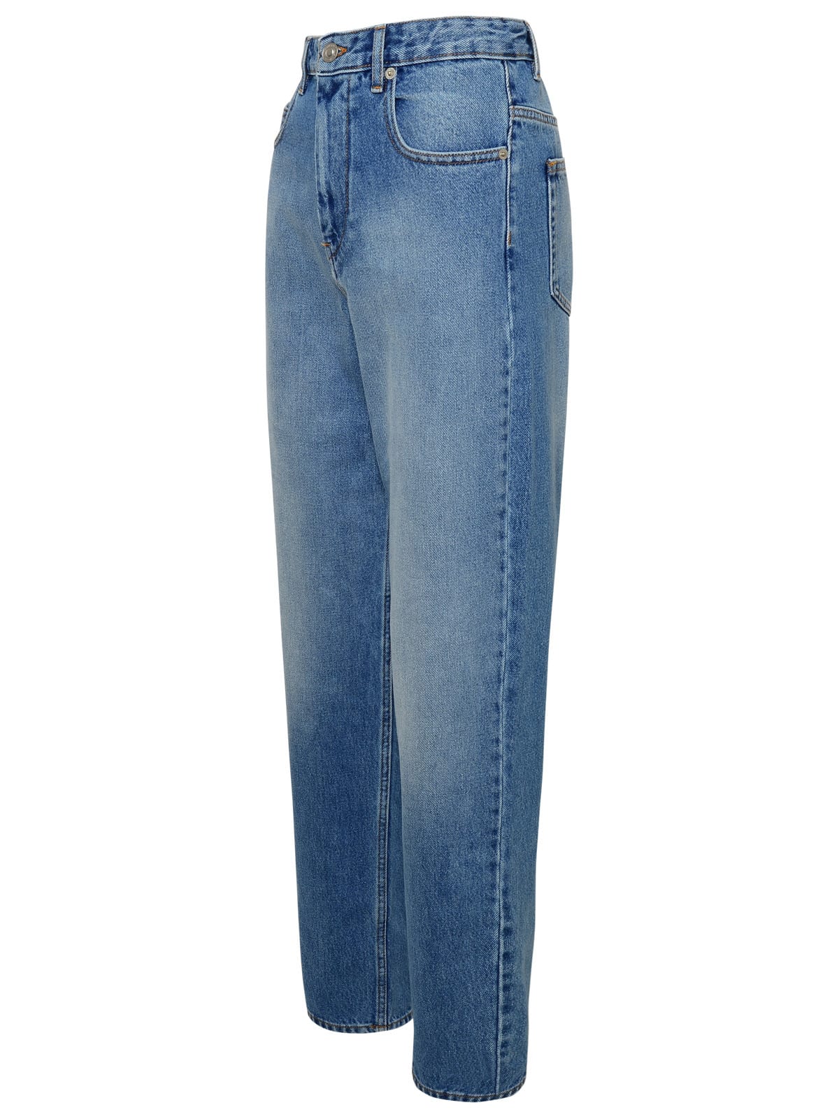 Shop Marant Etoile Blue Denim Corsy Jeans