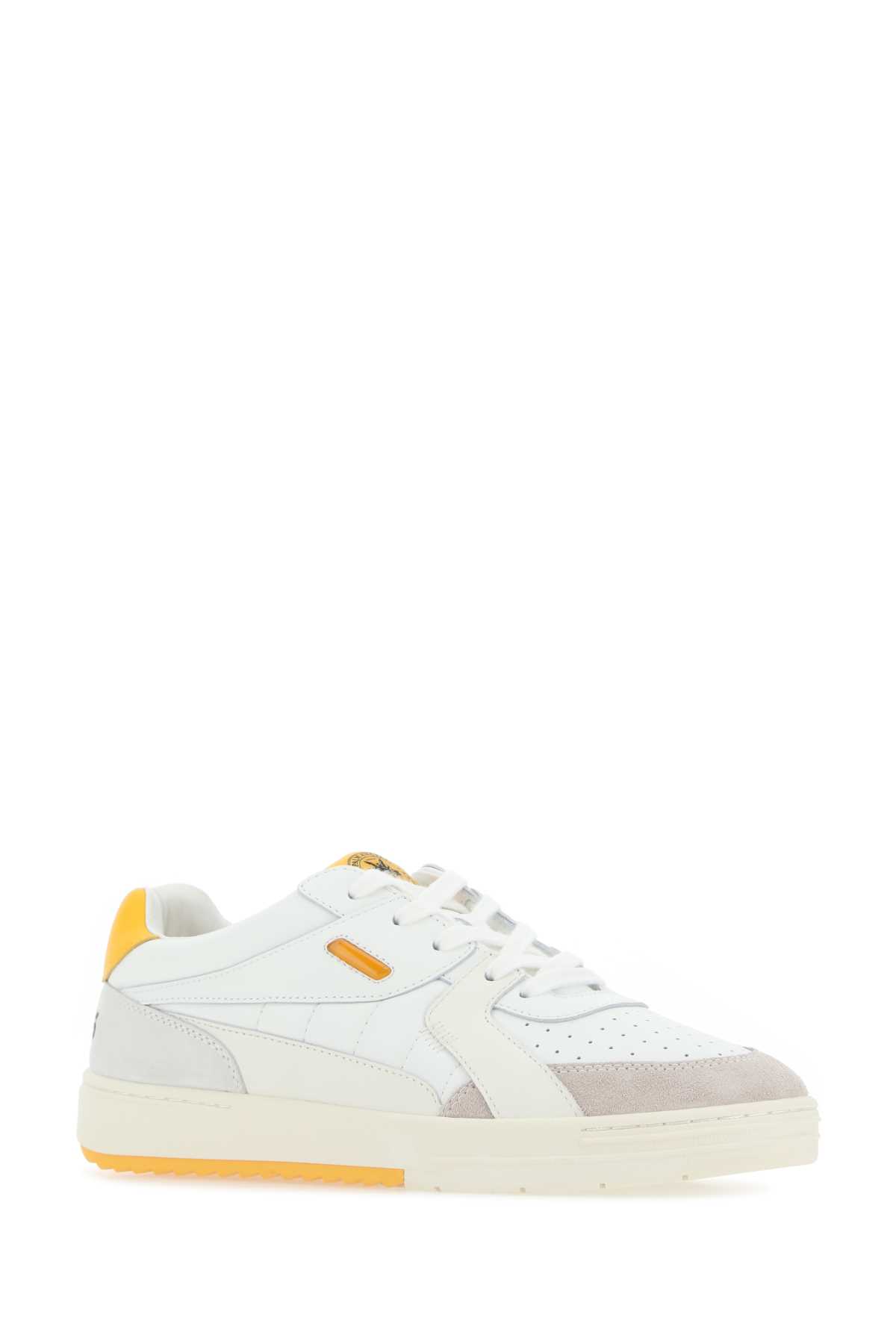 Shop Palm Angels Multicolor Leather Palm University Sneakers In 0118