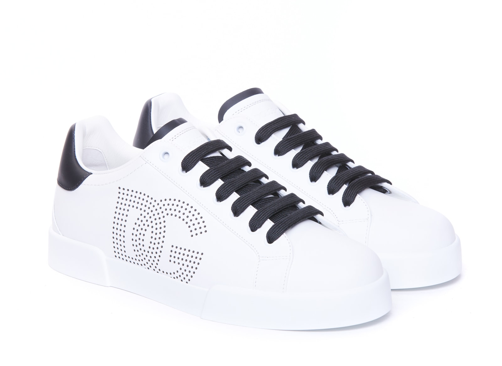 Shop Dolce & Gabbana Portofino Sneakers In White