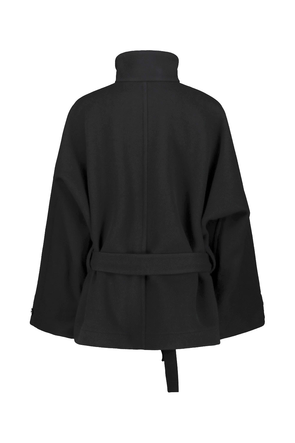 Shop Lemaire Short Bathrobe Duffle Coat In Black