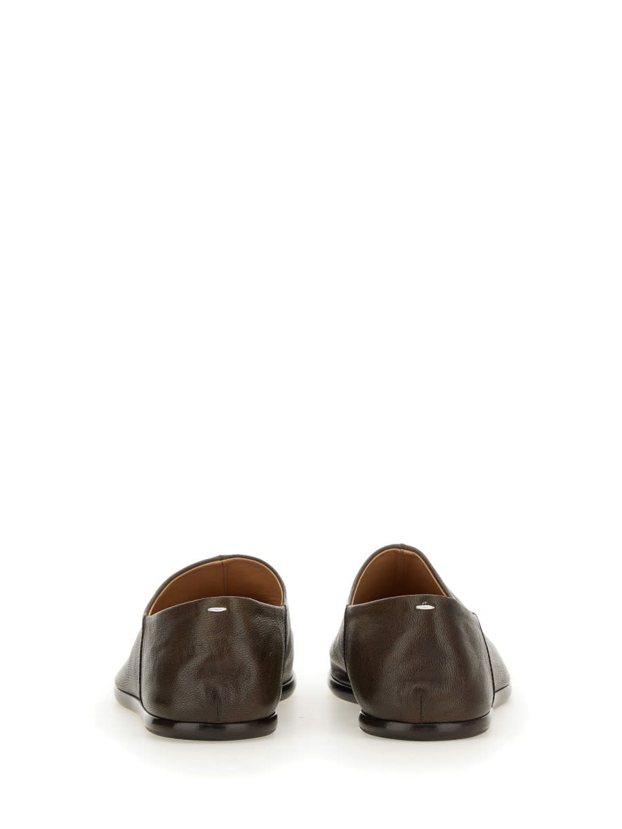 Shop Maison Margiela Tabi Flat Without Laces In Brown