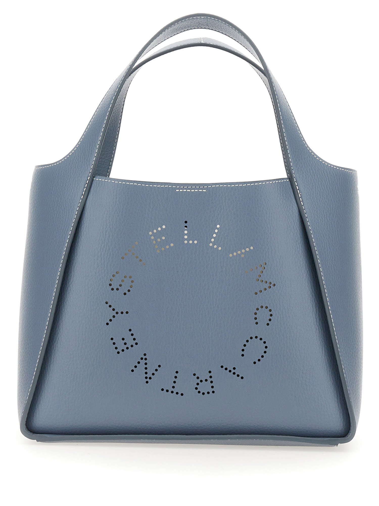 Stella Mccartney Shoulder Bag With Logo In Celeste