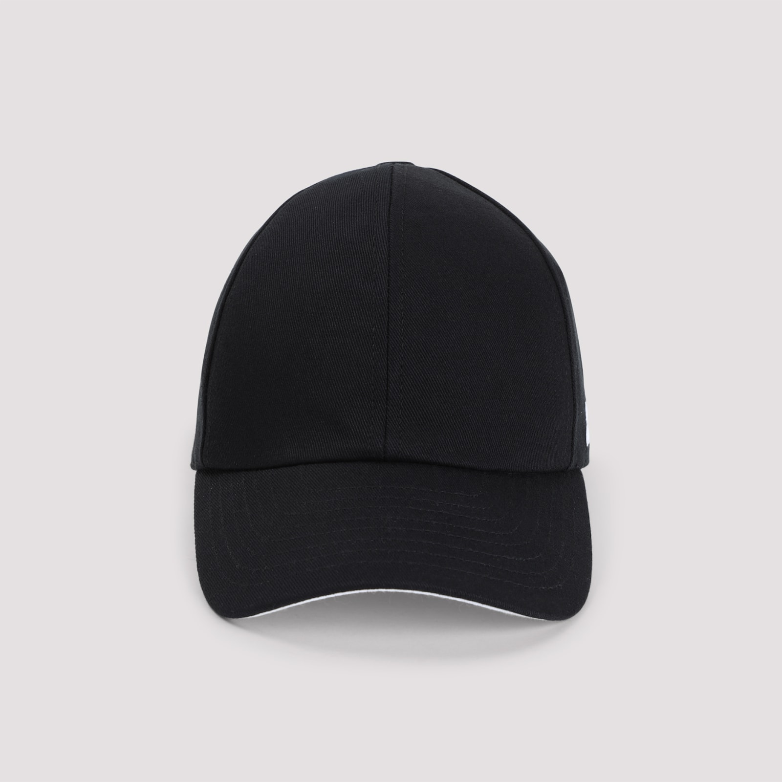 Courrèges Signature Cotton Cap In Black