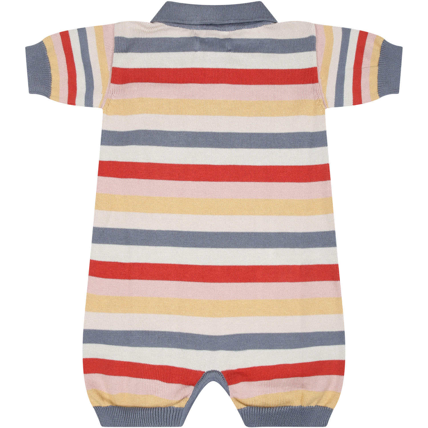 Shop Coco Au Lait Multicolor Romper For Baby Boy With Striped Pattern