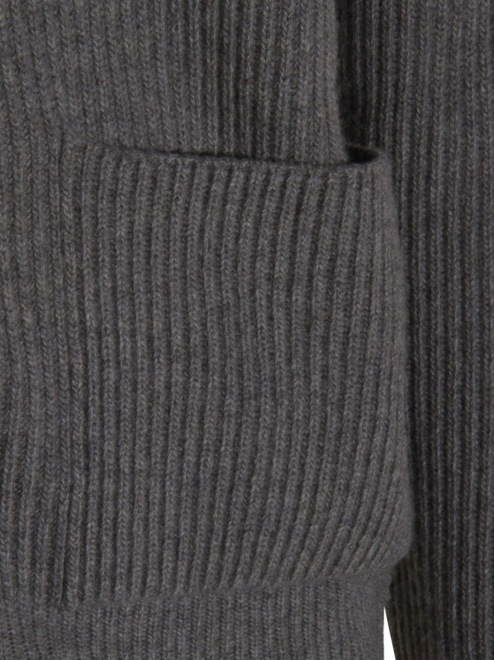 Lardini Hooded Sweater Featuring Front Pockets In Gray