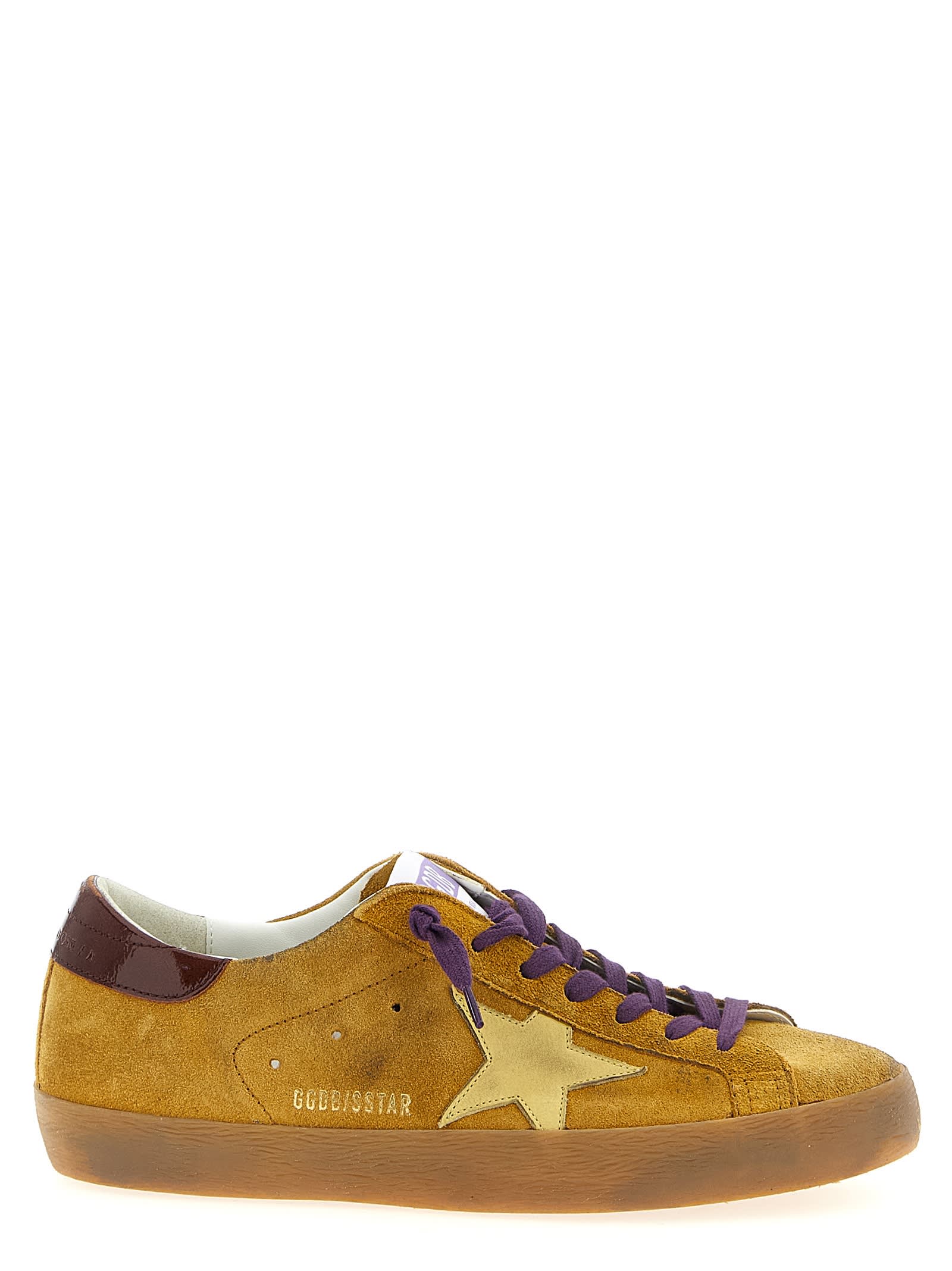 Golden Goose Emporio Armani Allover Logo Sneakers In Yellow