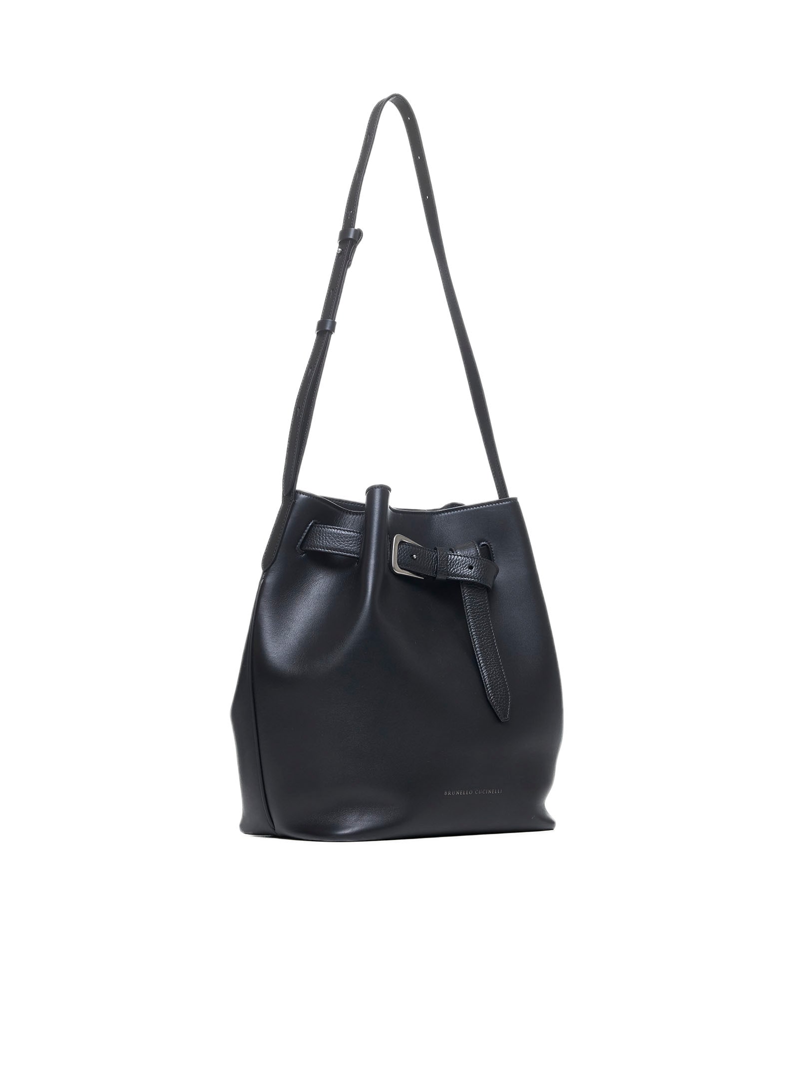 Shop Brunello Cucinelli Shoulder Bag In Black