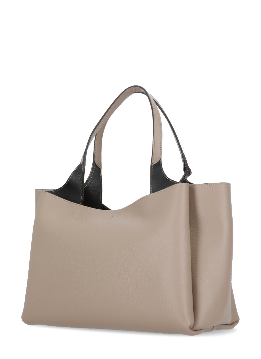 Shop Tod's Leather Shoulder Bag In Beige