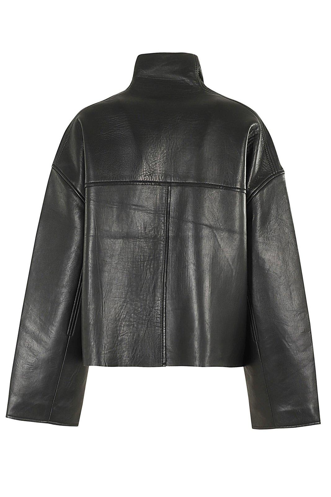 Shop Remain Birger Christensen Zip-up Box-fit Jacket In Black