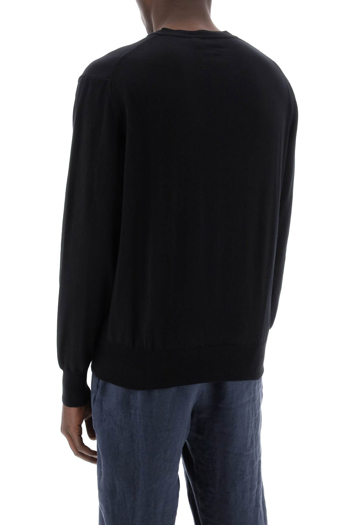 Shop Vivienne Westwood Cotton Alex Pullover Sweater In Black (black)