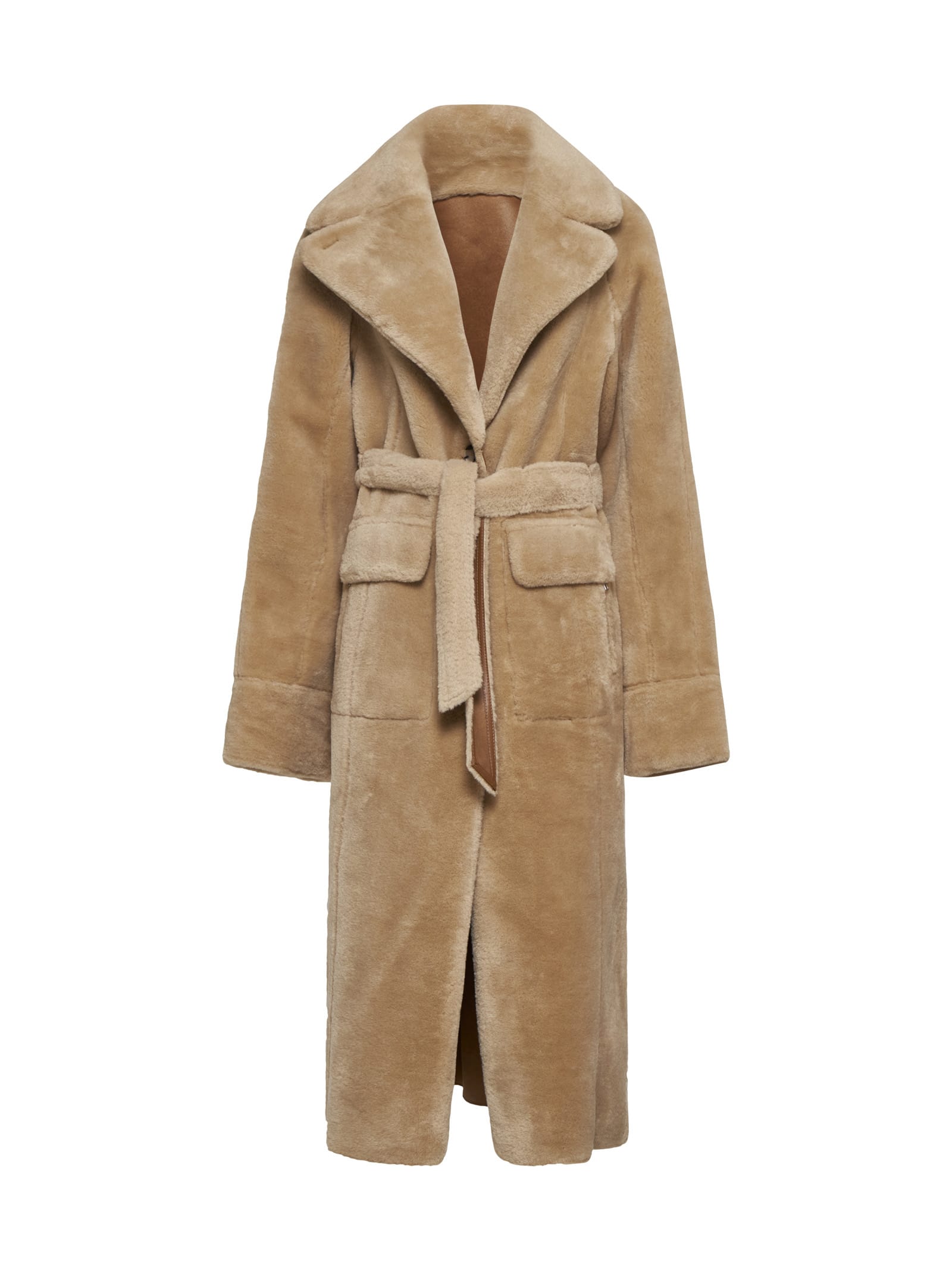 Shop Urbancode Coat In Camel-cream