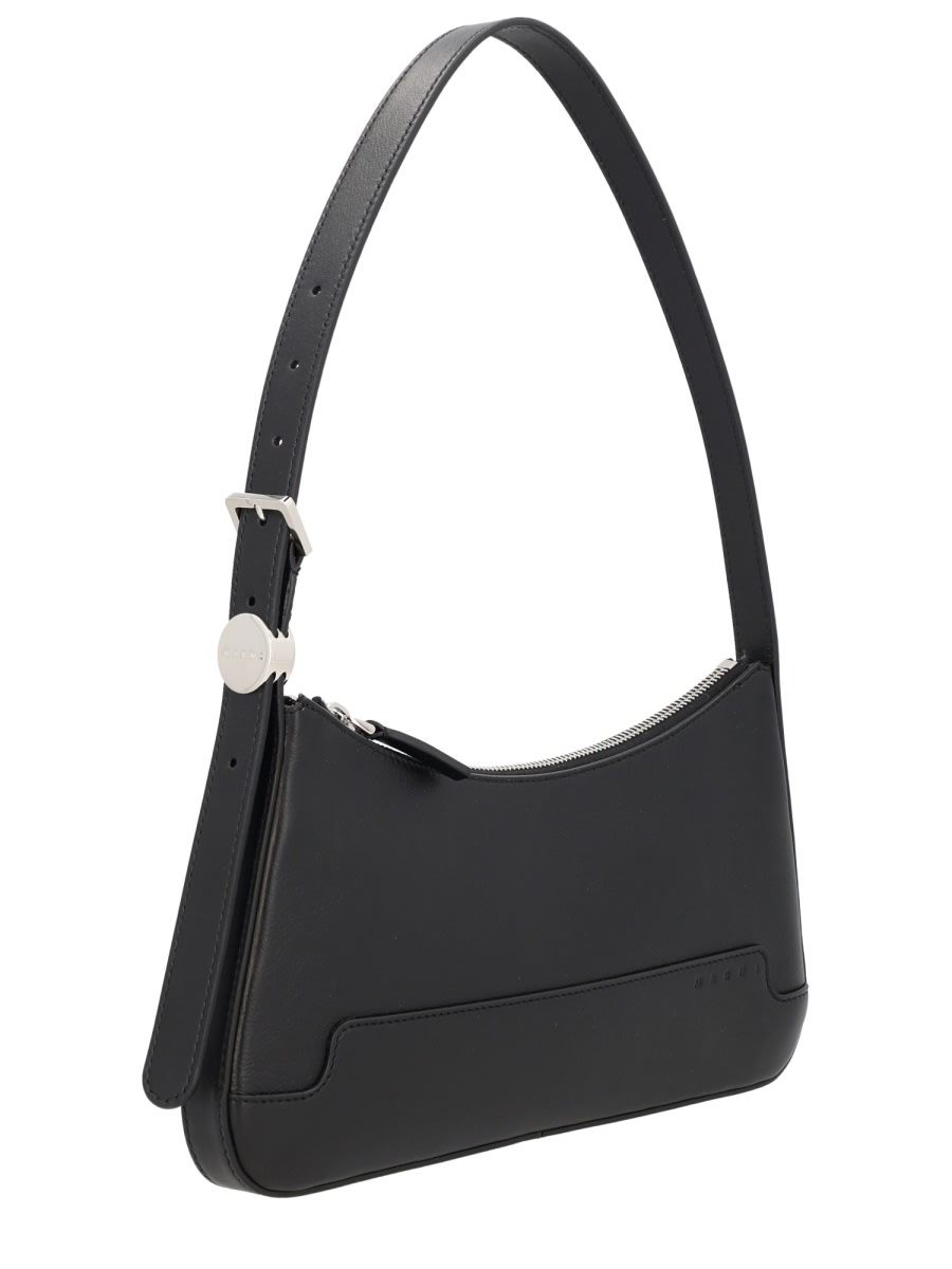 Marni Versatile Shoulder Bag Adjustable Strap In Black