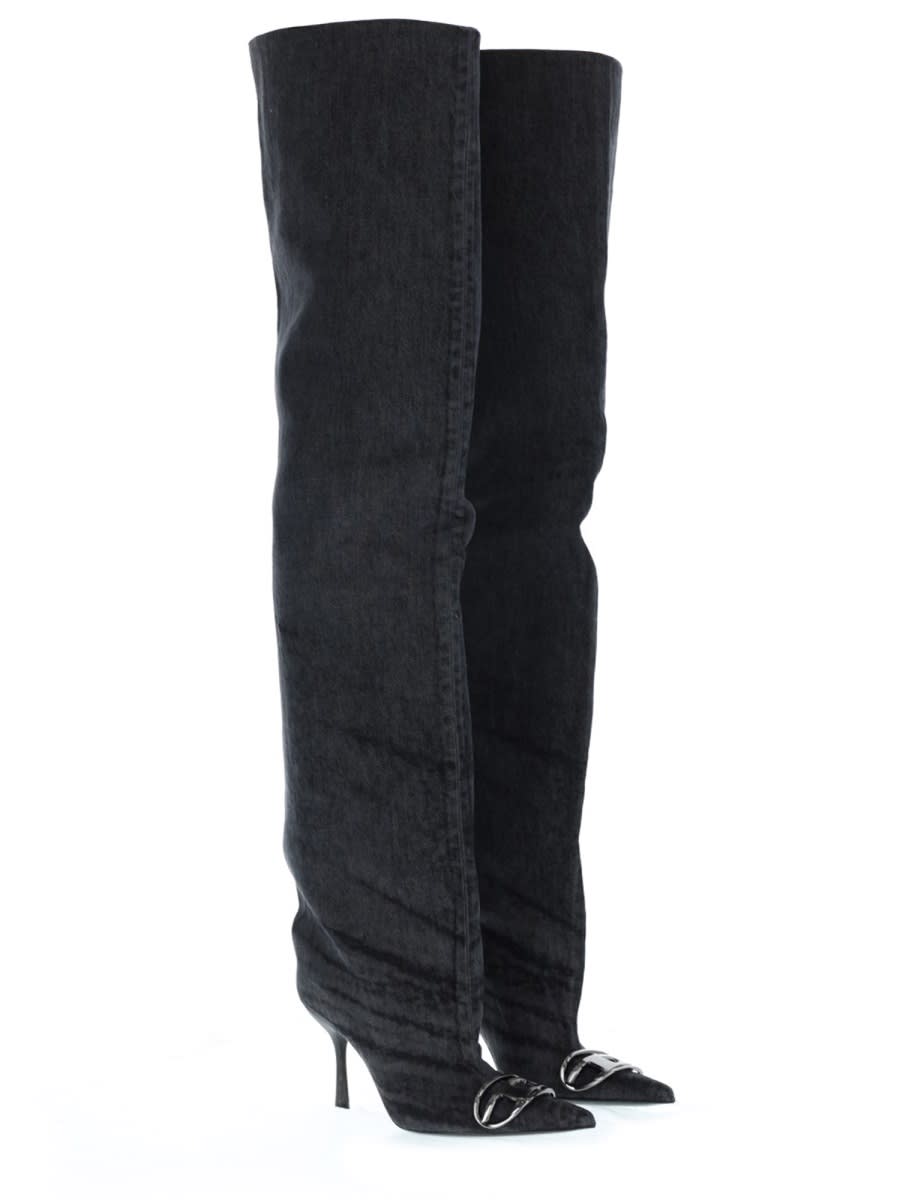 Diesel Boot D-venus 90 In Black