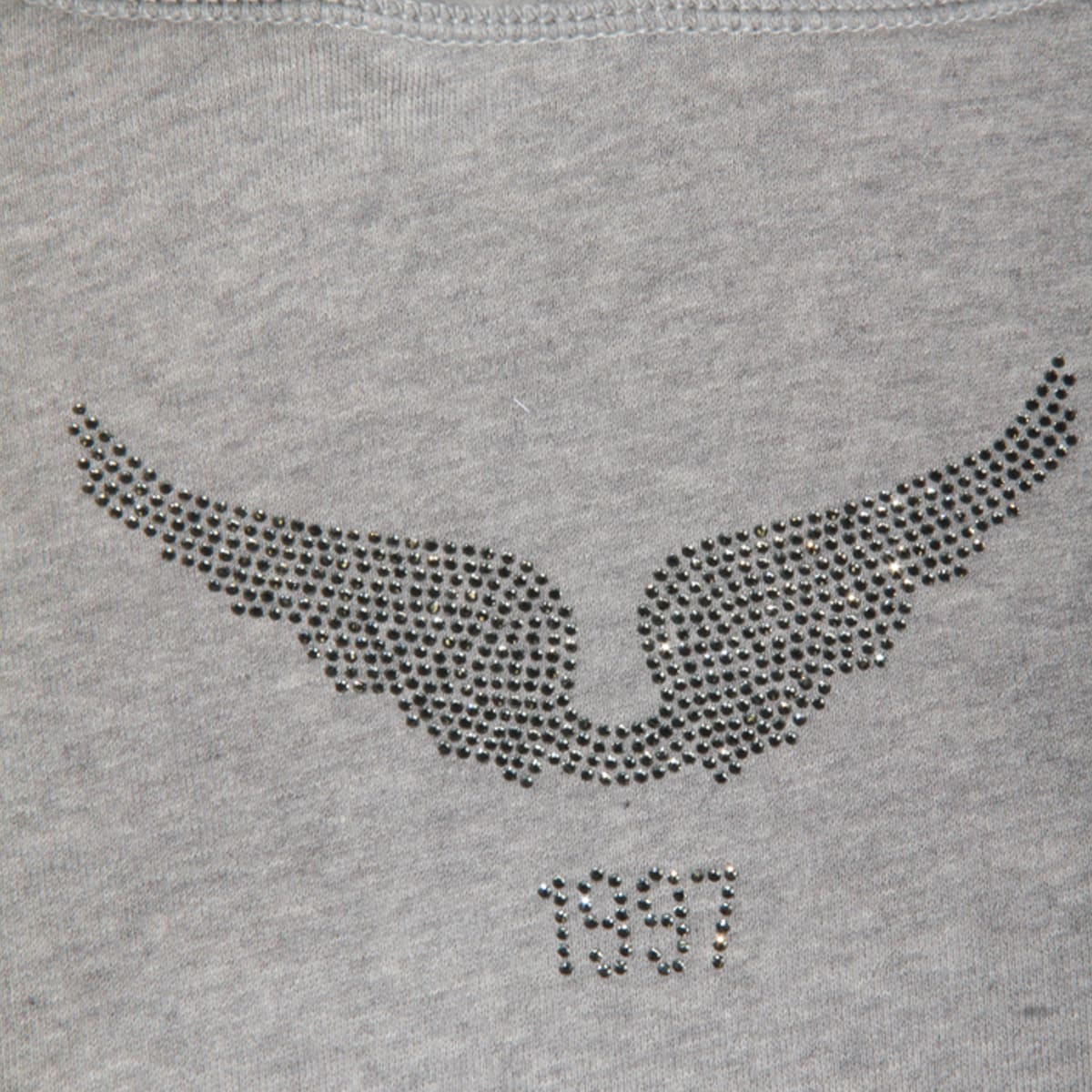 Zadig & Voltaire Embellished Hooded Knitwear With Front Pocket Detail In Gray
