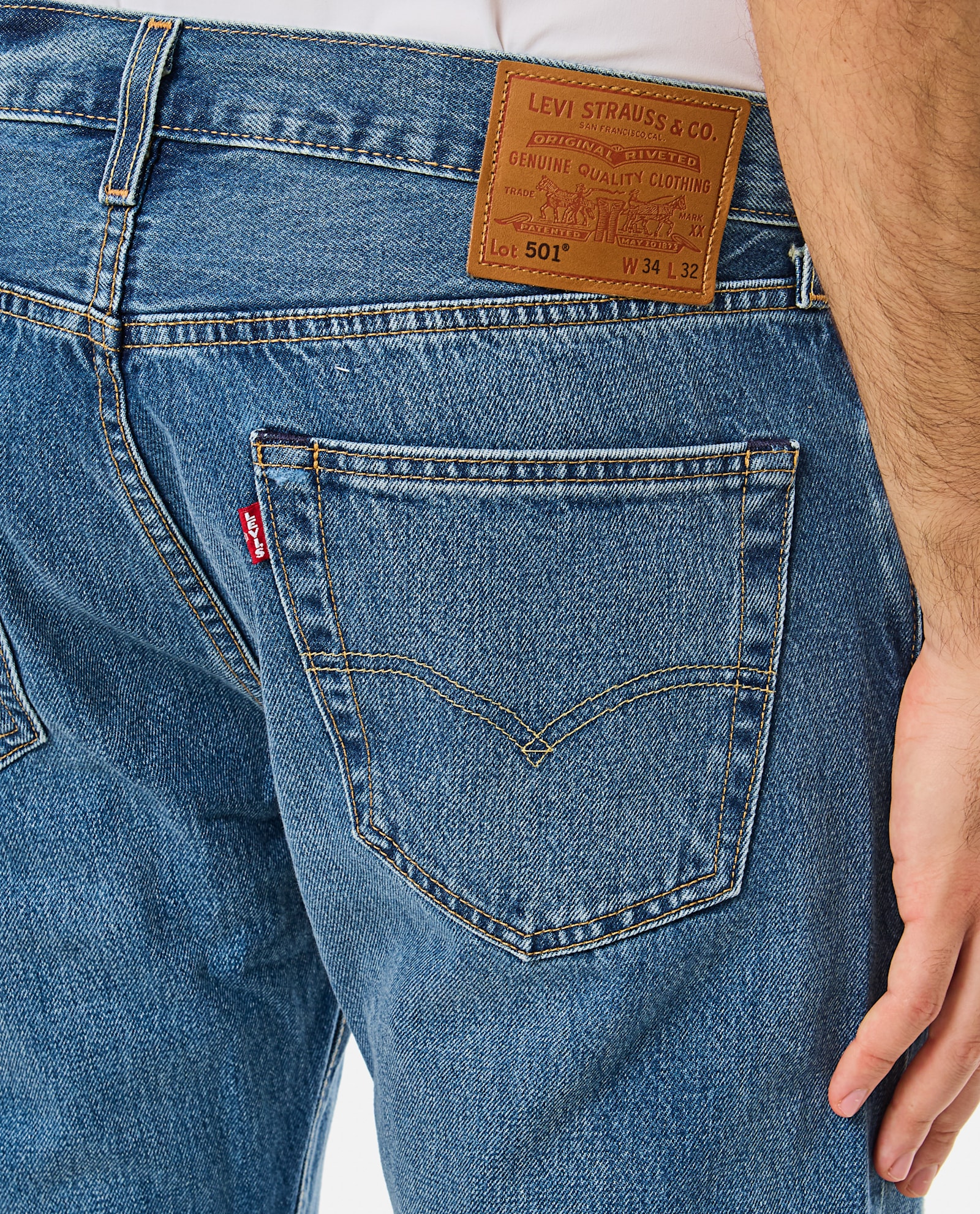Levi's 501 Original Serlvage Jeans In Blue