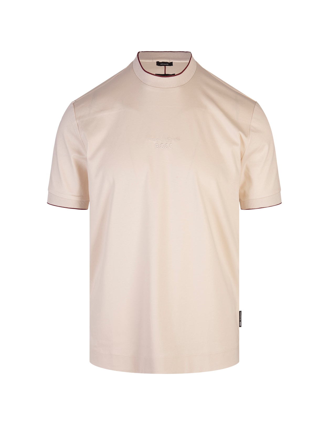 Shop Hugo Boss Beige Porsche X Boss T-shirt In Brown