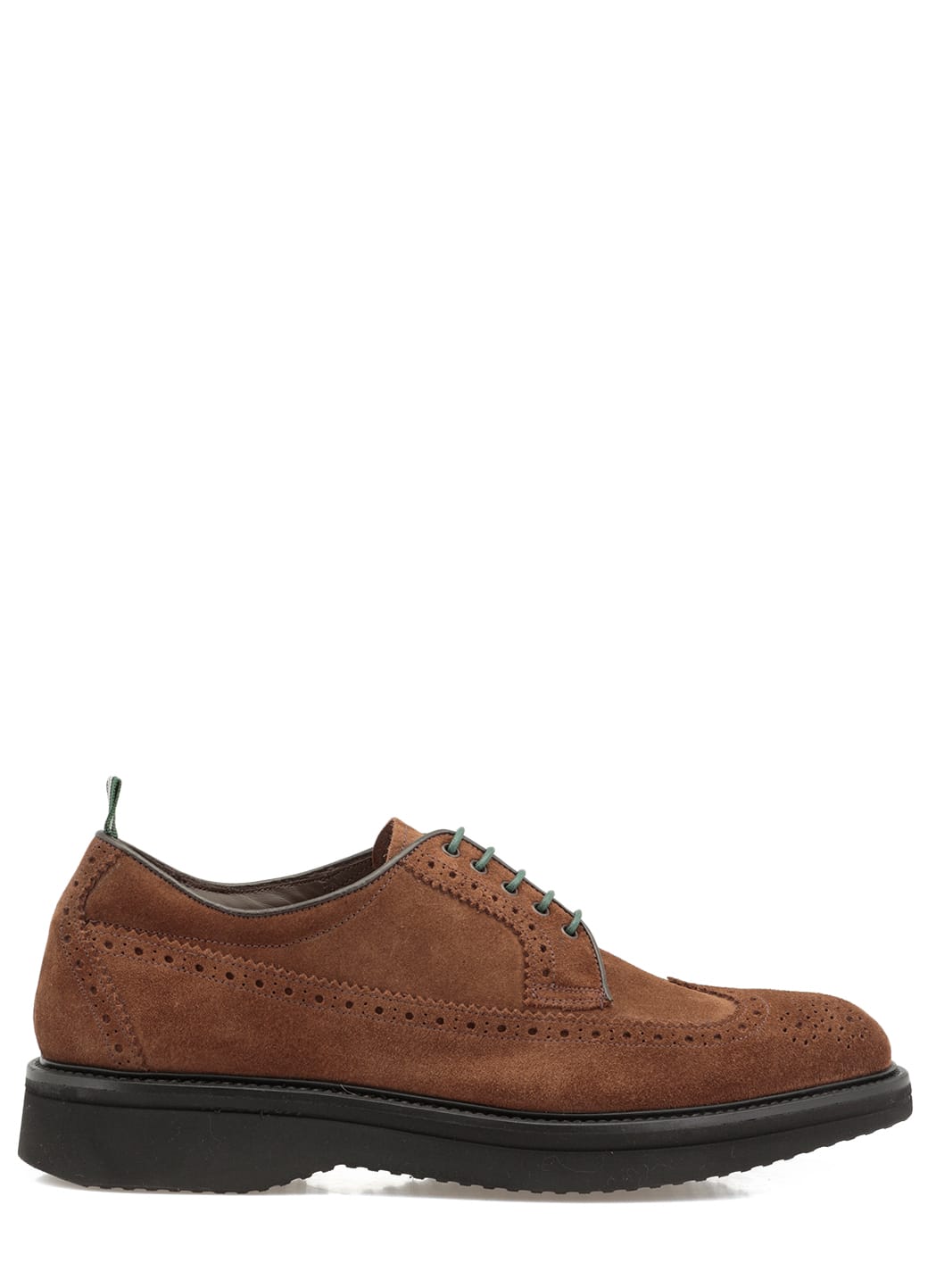 Green George Suede Leather Brogue Lace Up Shoe