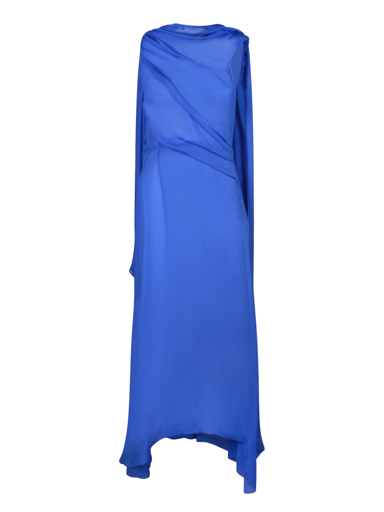Shop Givenchy Irisi Long Dress In Blue