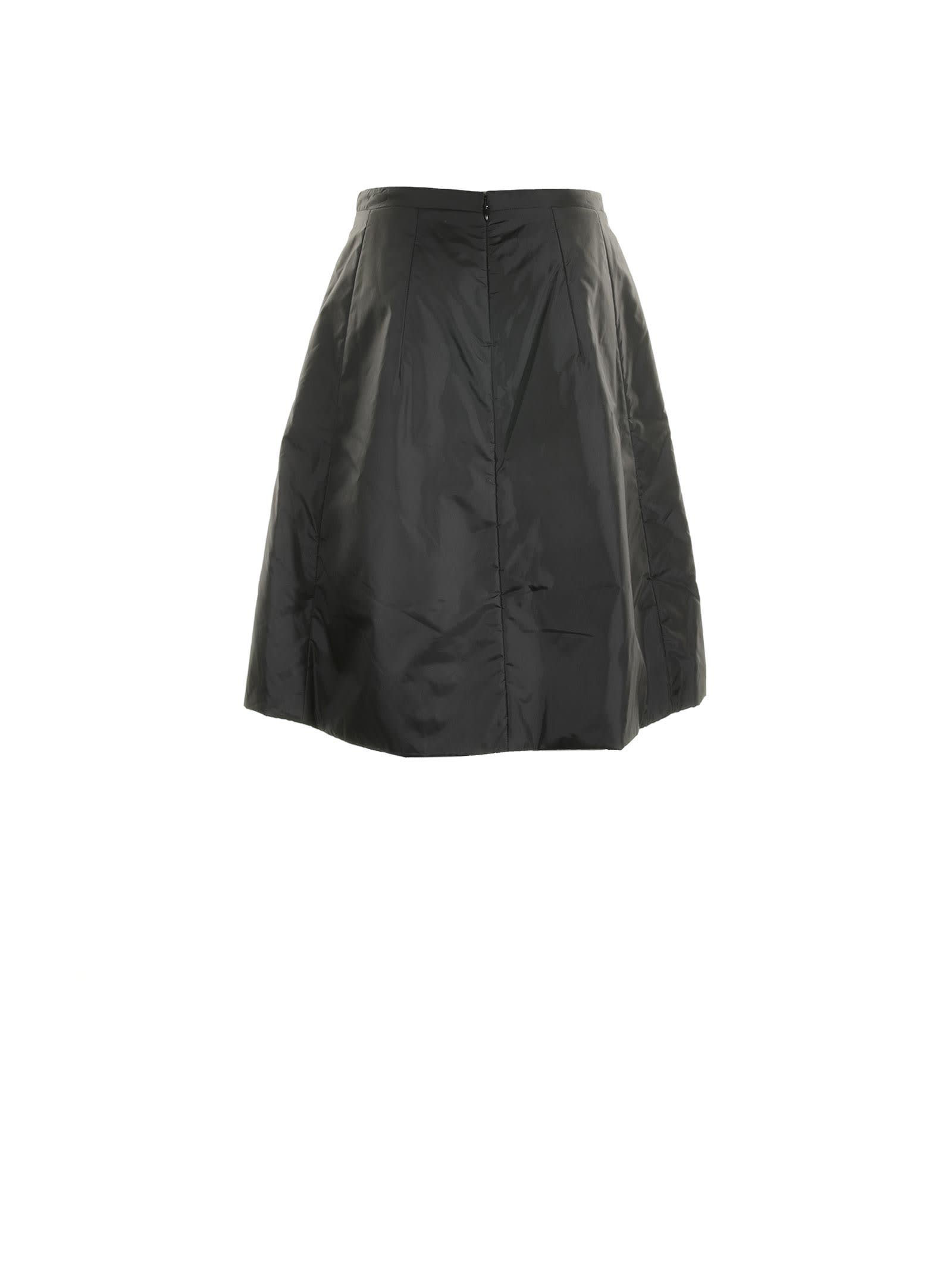 Shop Aspesi Black Midi Skirt In Nero