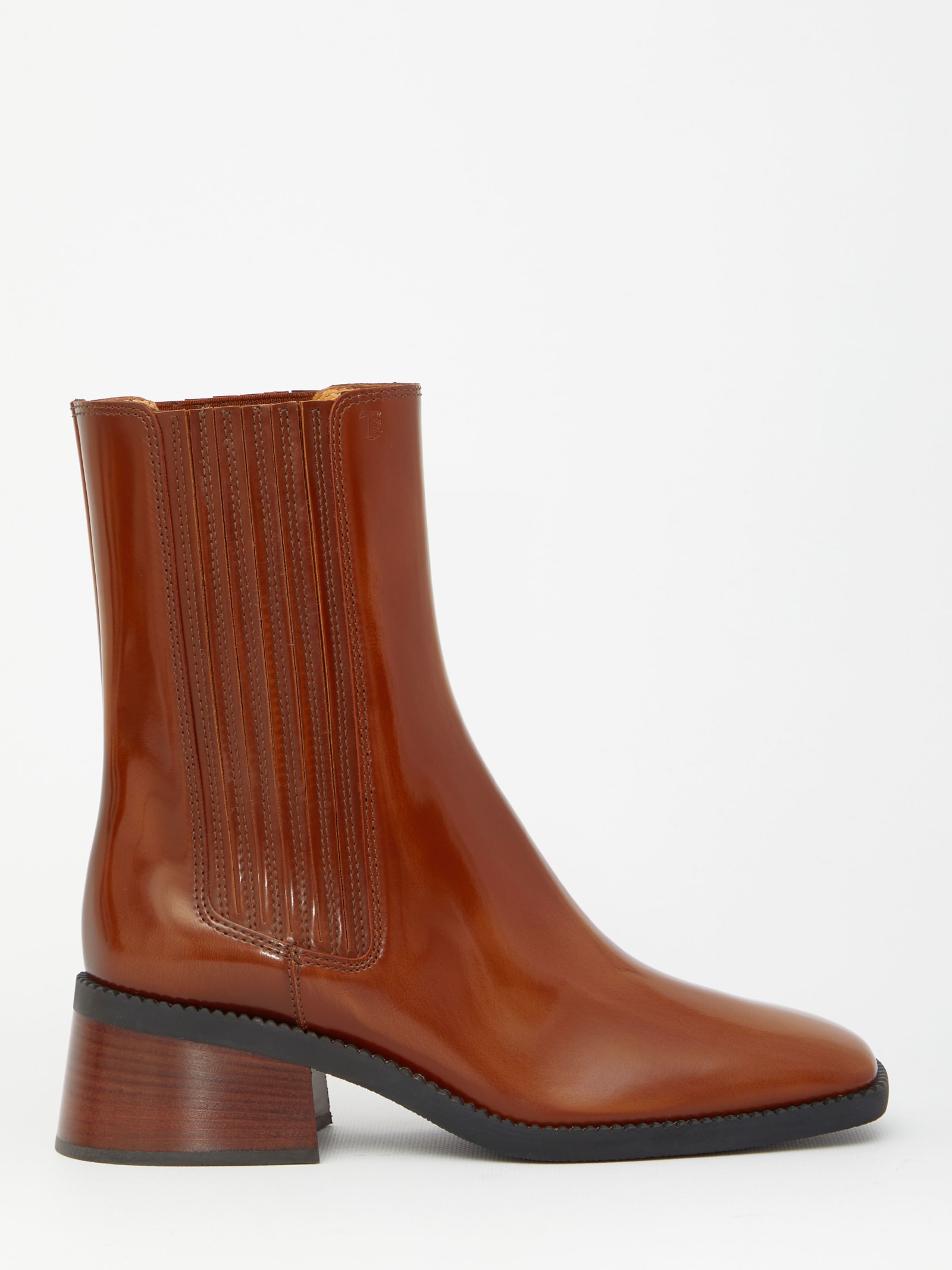 TOD'S BROWN LEATHER BOOTS