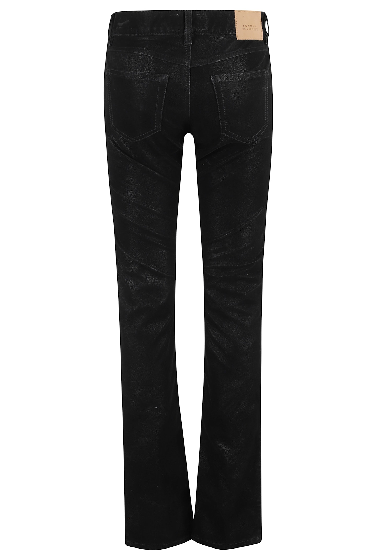 Isabel Marant Étoile Slightly Flared Black Pants In Black